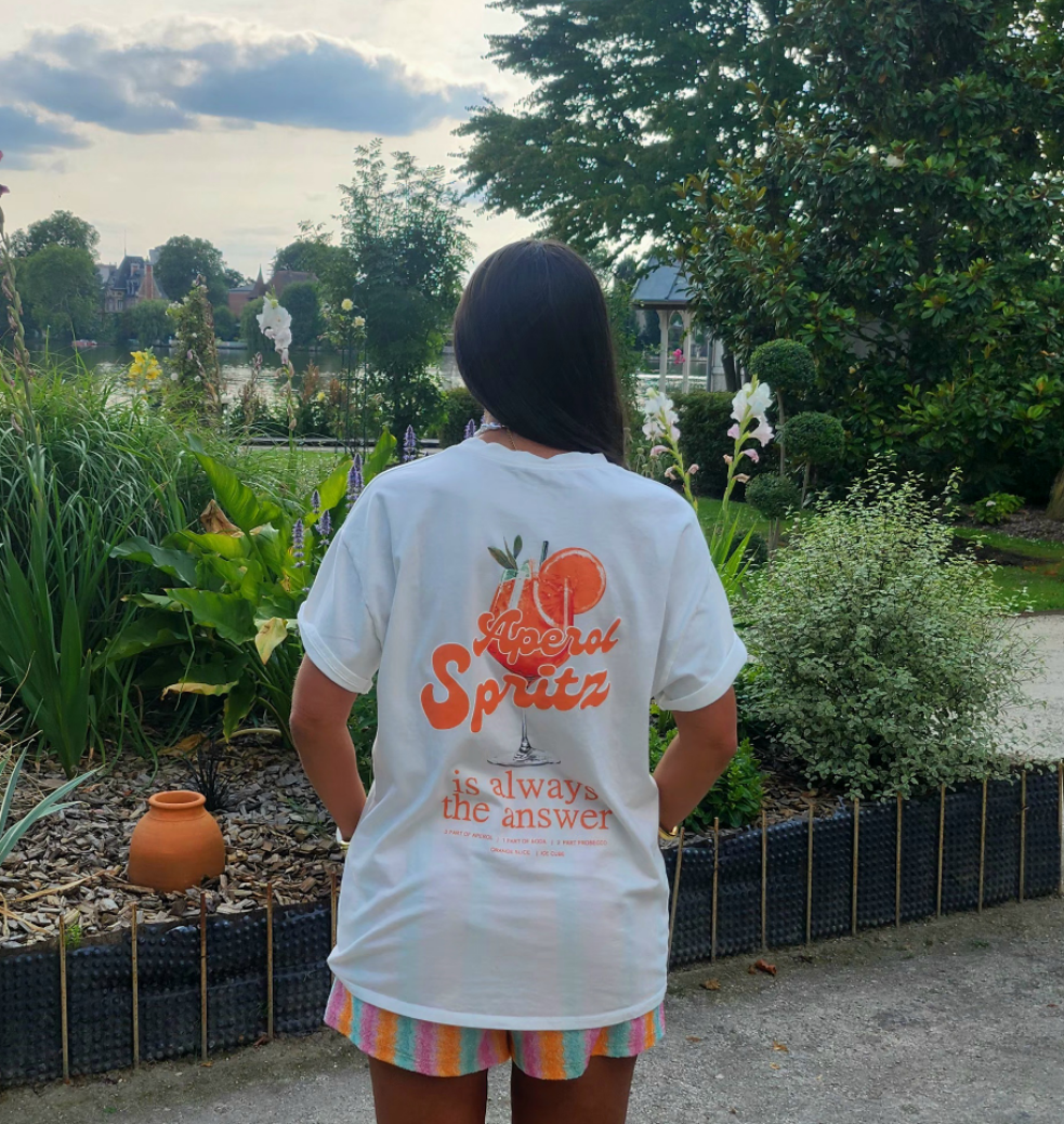 T-Shirt Aperol Spritz Blanc Cassé