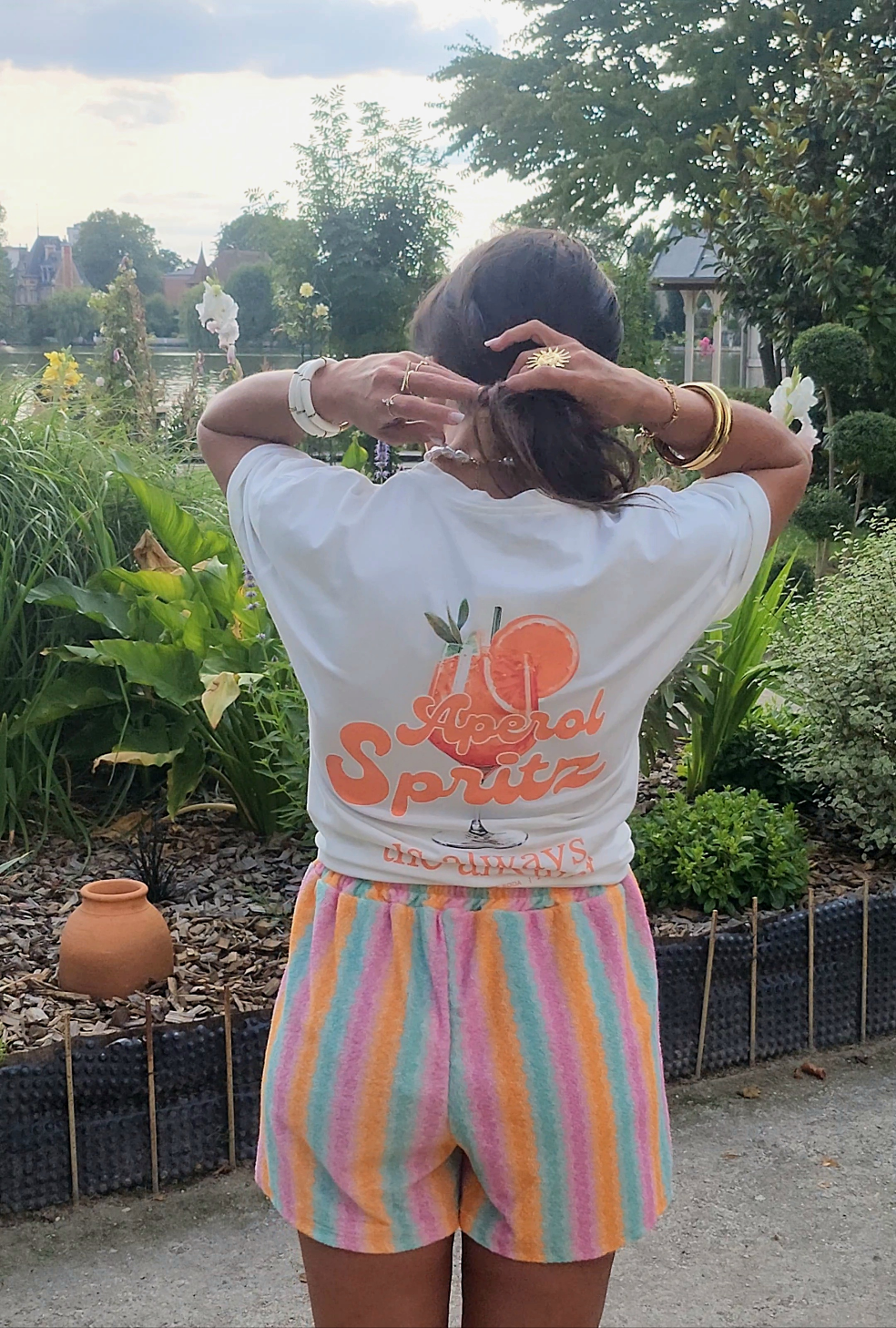 T-Shirt Aperol Spritz Blanc Cassé