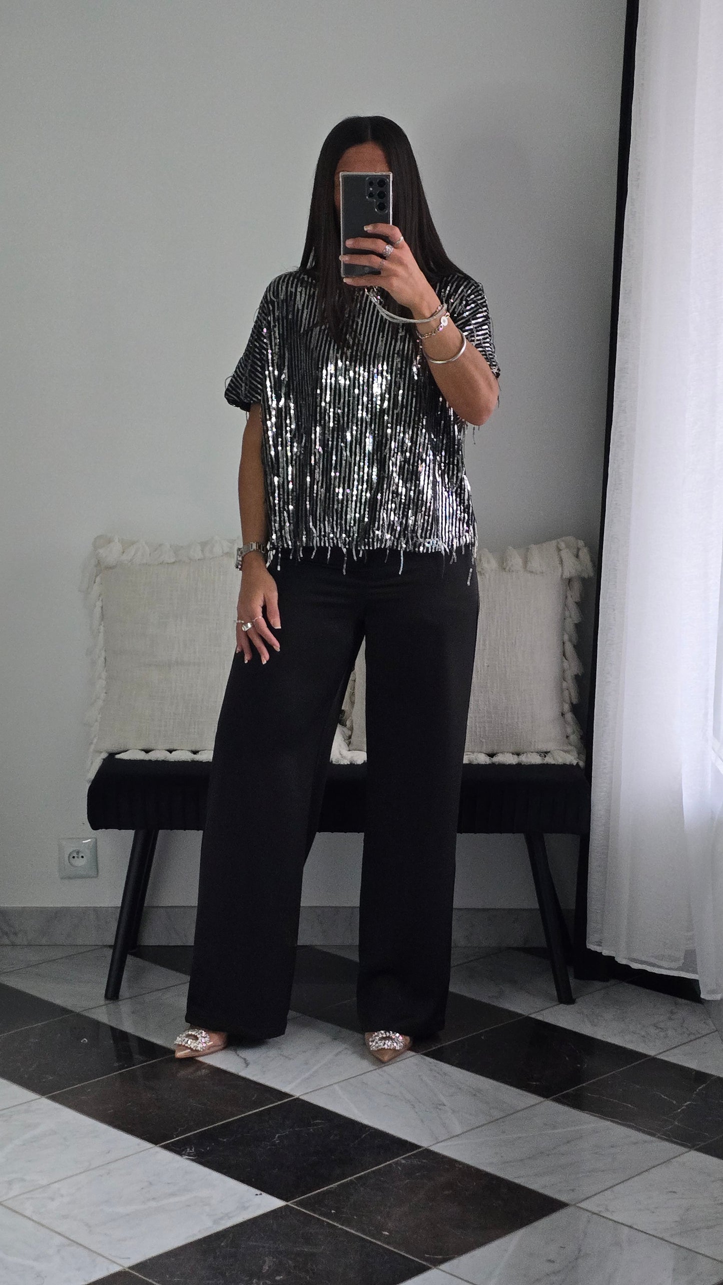 Top Lola Argenté