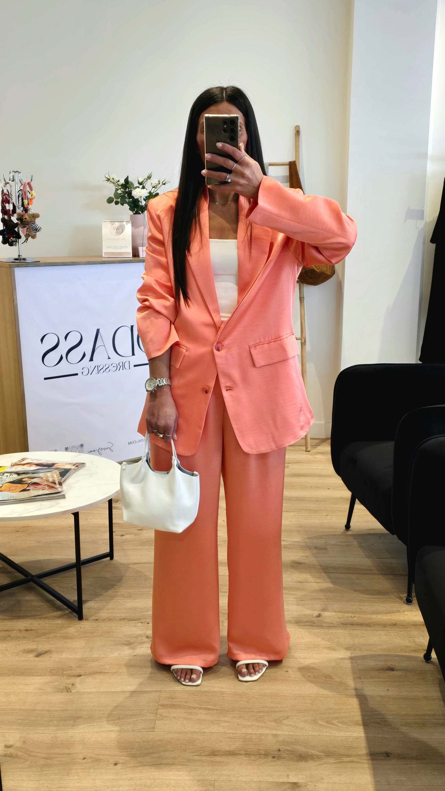 Veste Cintrée Élégante Melon – Structure Et Fémininité Assumée ⭐️ PRENIUM ⭐️
