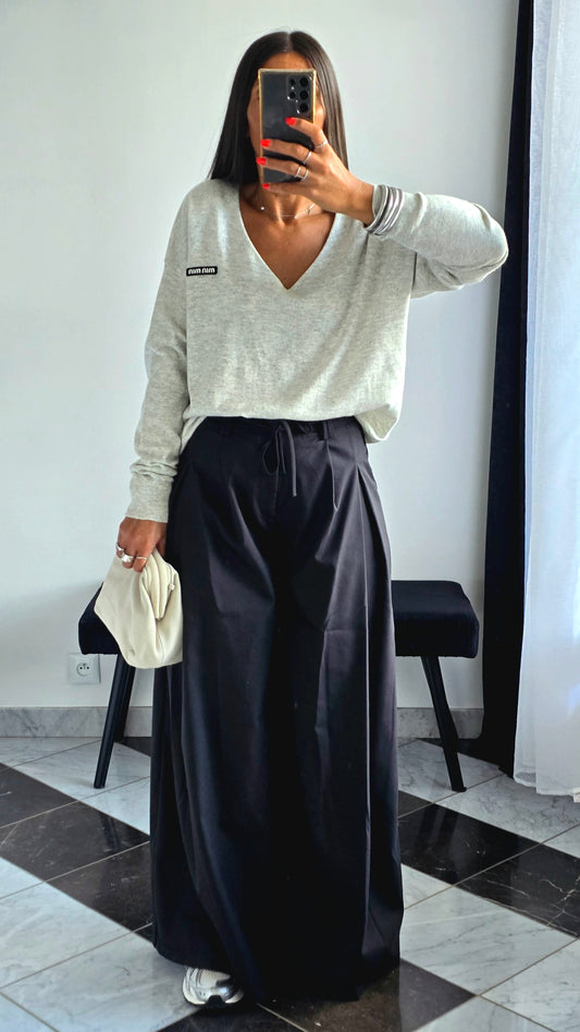 Pantalon Palazzo Noir