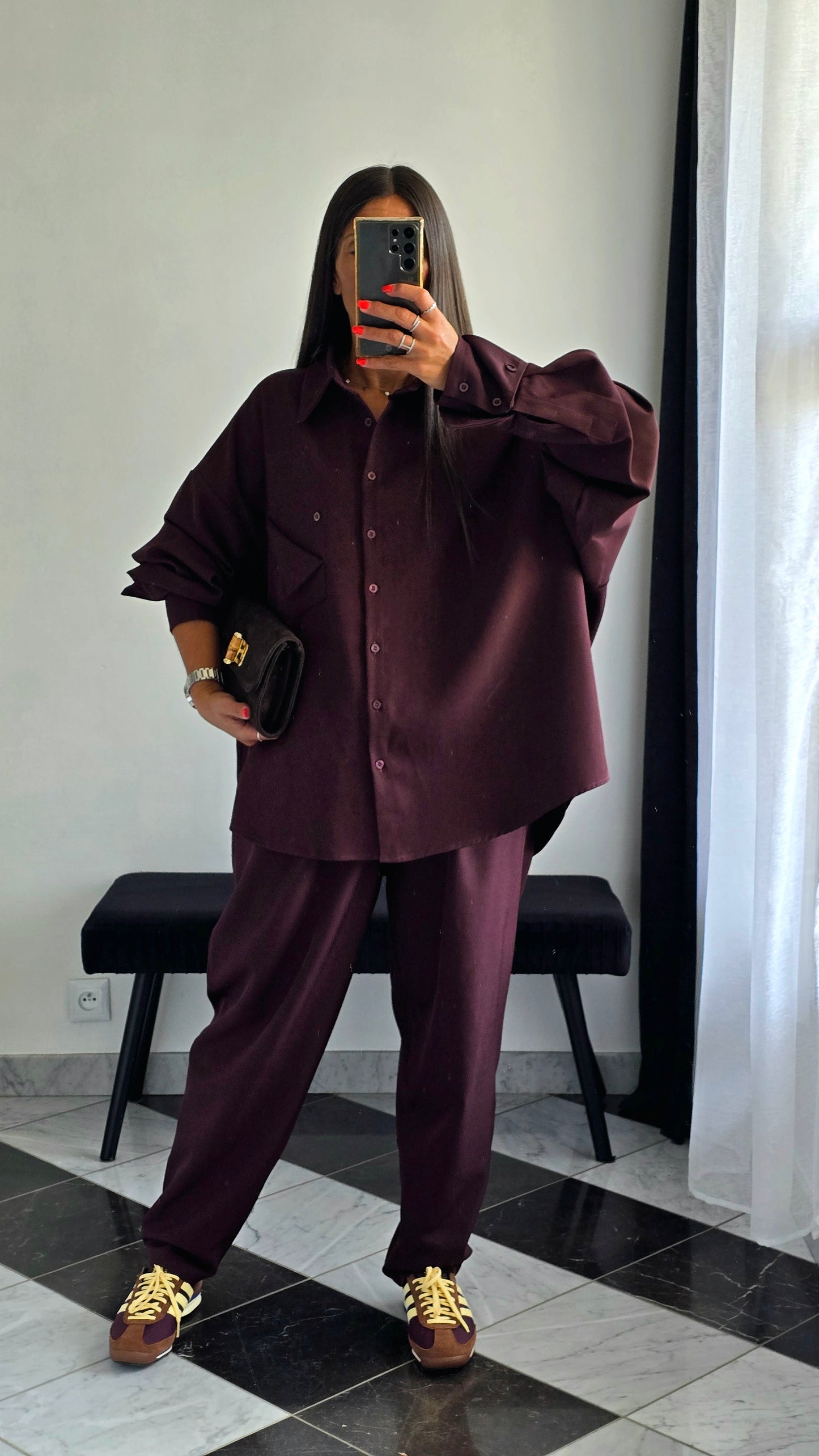 Chemise Oversize – Bordeaux