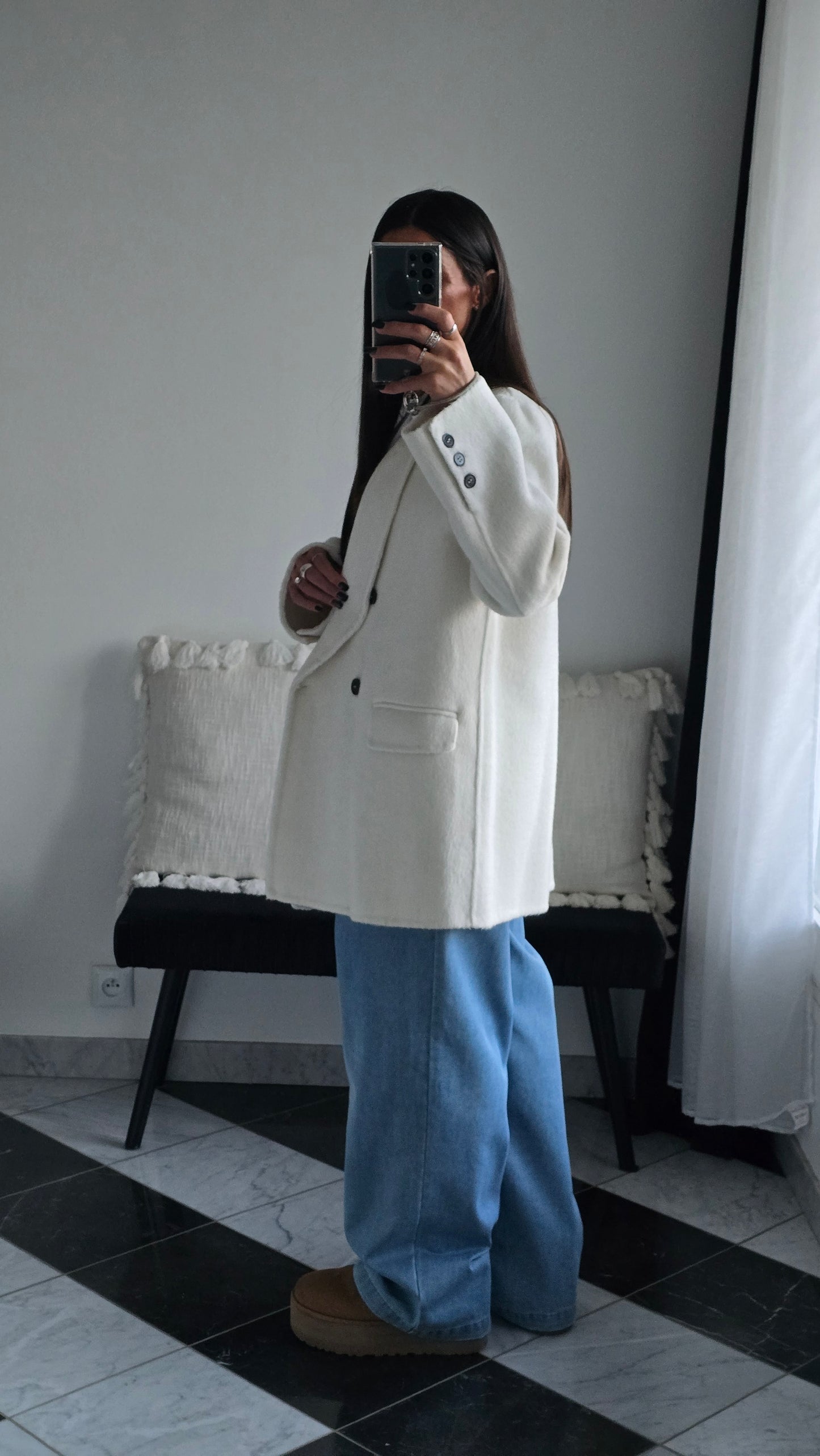 Veste Petra Blanc cassé 100% Laine ⭐️PRENIUM⭐️