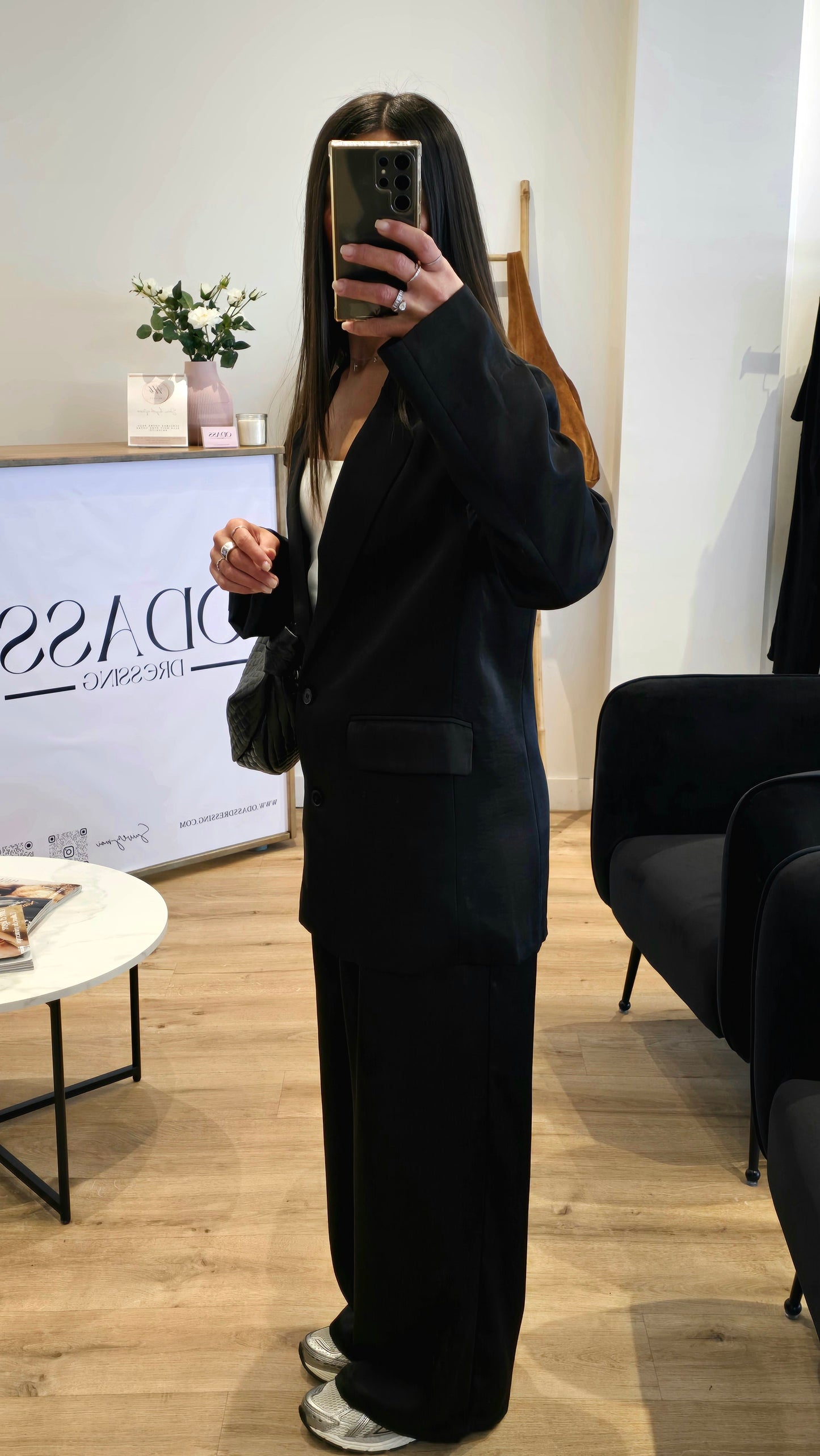 Veste Cintrée Élégante Noir – Structure & Féminité Assumées ⭐️ PRENIUM ⭐️