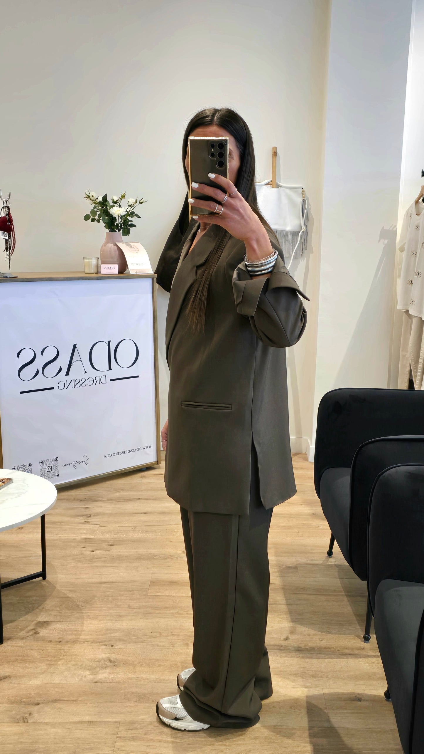 Blazer Croisé Marron Clair