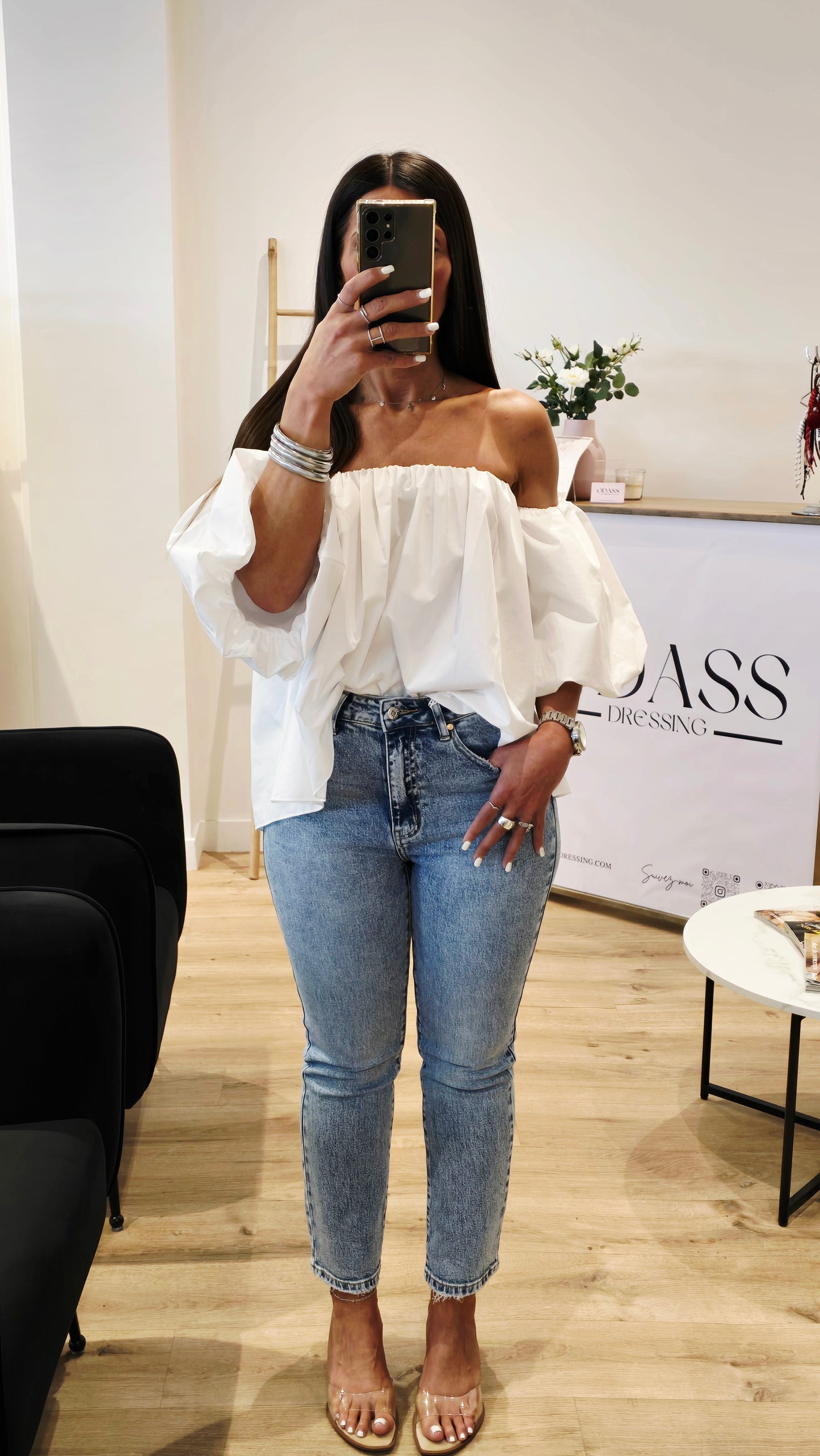 Jean Mom Fit – Bleu Délavé