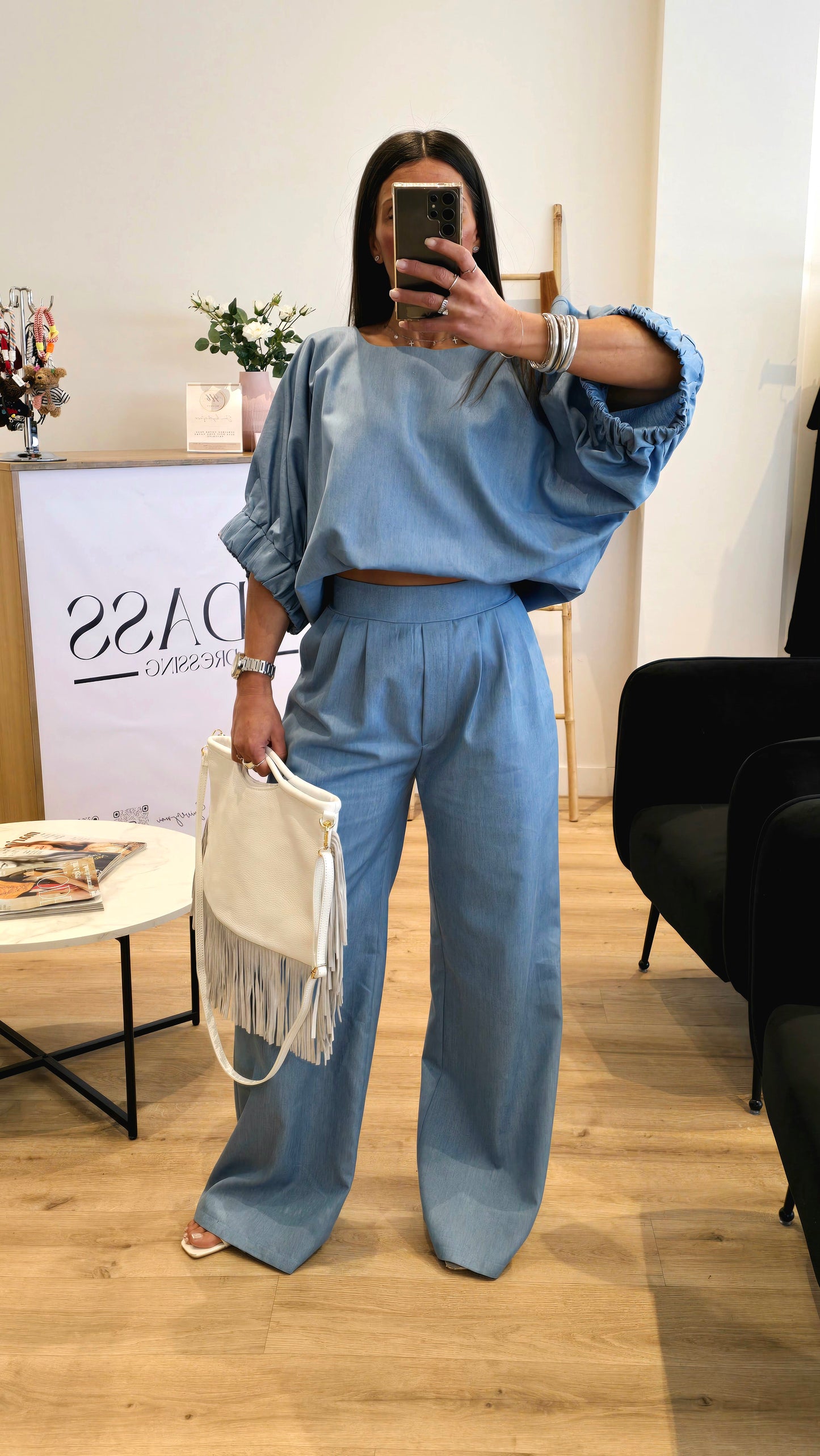 Tunique Bleu Effet Jean – Fabrication Française ⭐️ PRENIUM ⭐️