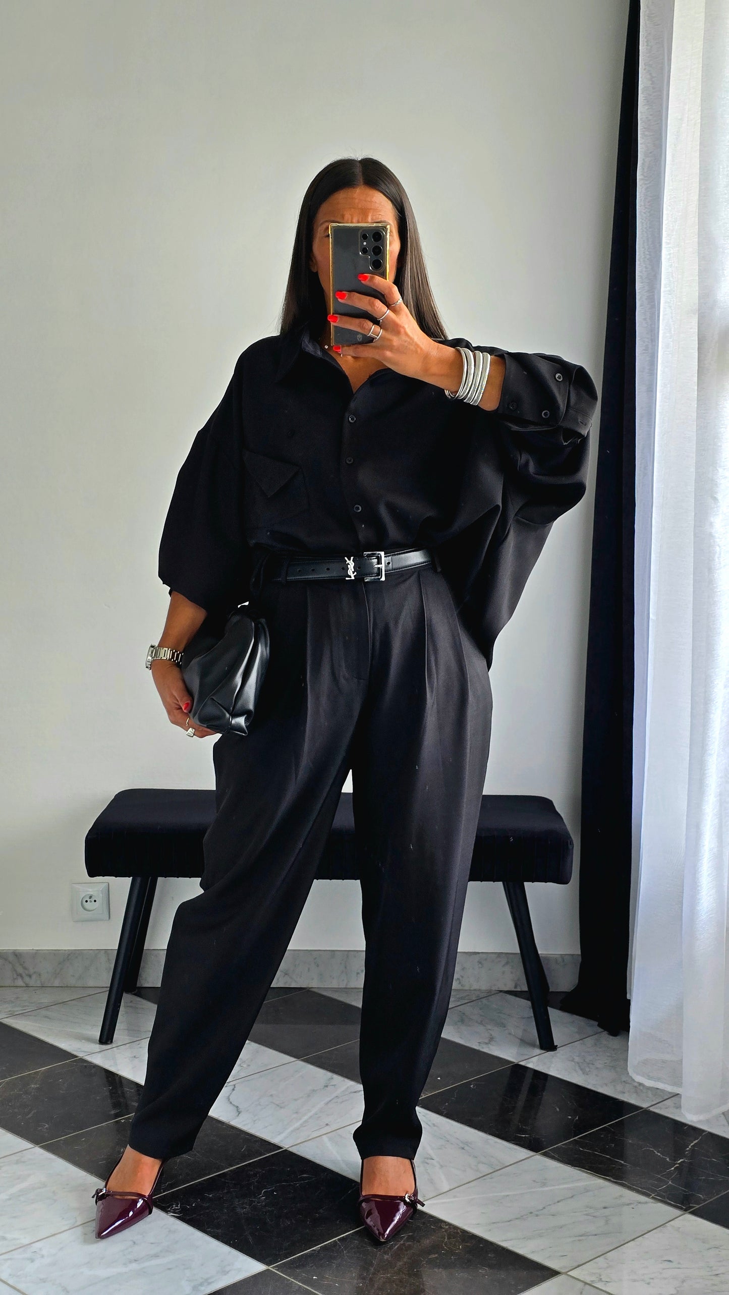 Chemise Oversize – Noir