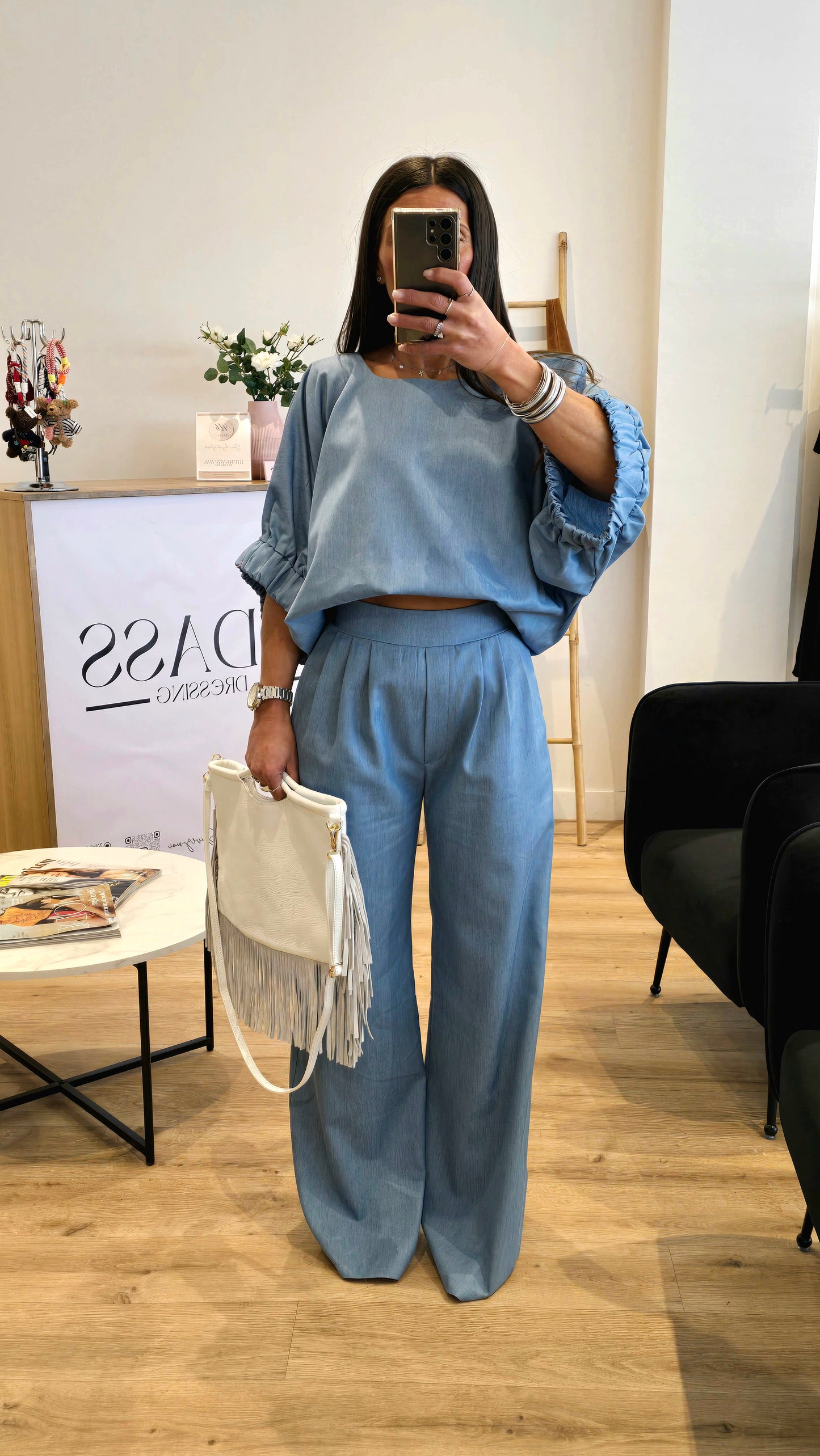 Tunique Bleu Effet Jean – Fabrication Française ⭐️ PRENIUM ⭐️