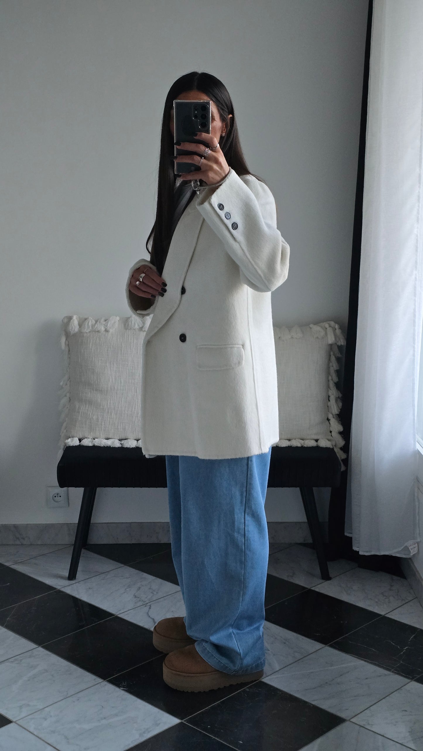 Veste Petra Blanc cassé 100% Laine ⭐️PRENIUM⭐️