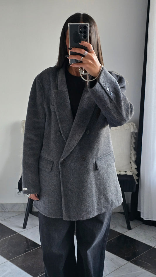 Veste Petra Gris Foncé 100% Laine ⭐️PRENIUM⭐️