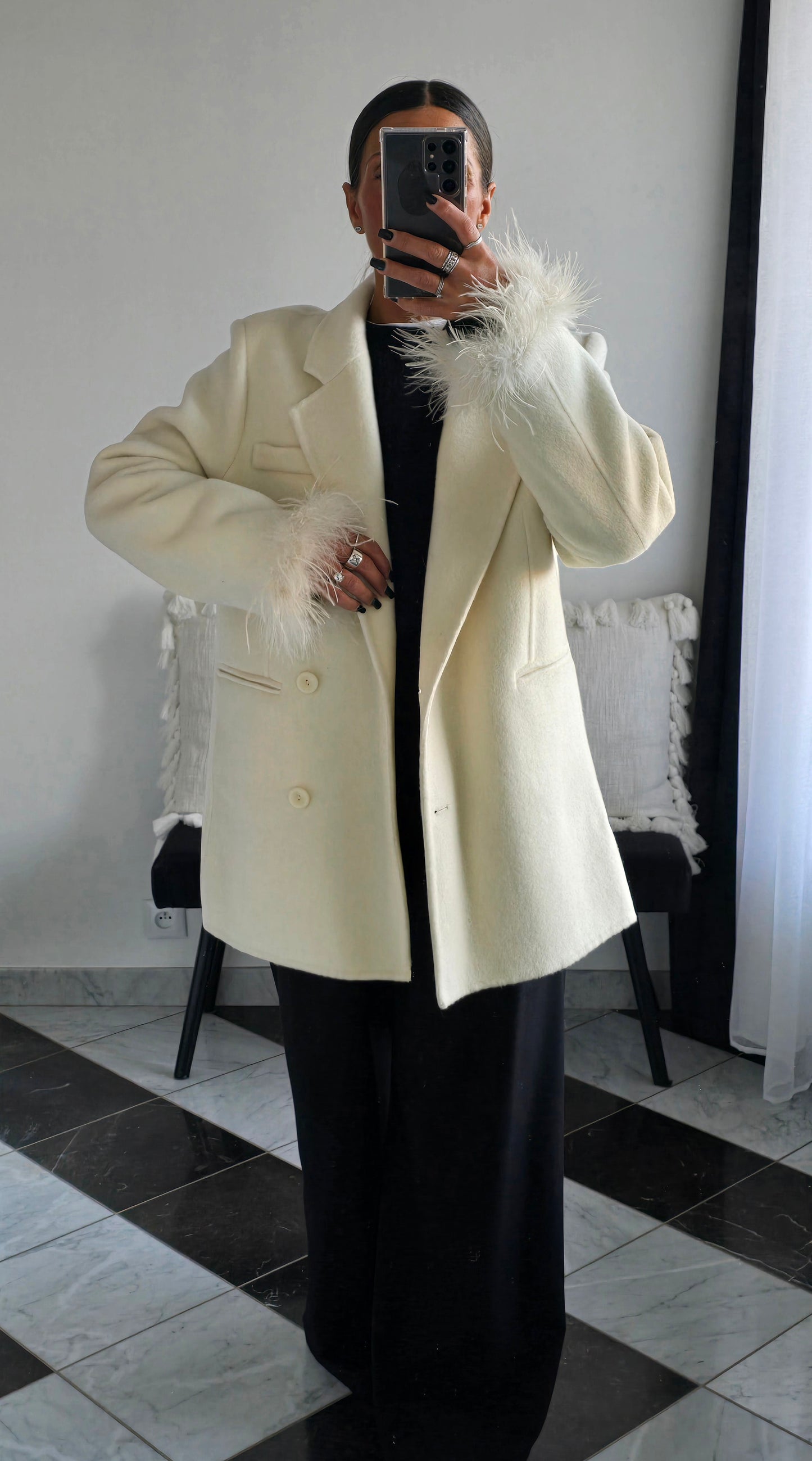 Veste Alice Crème 100% Laine ⭐️PRENIUM⭐️