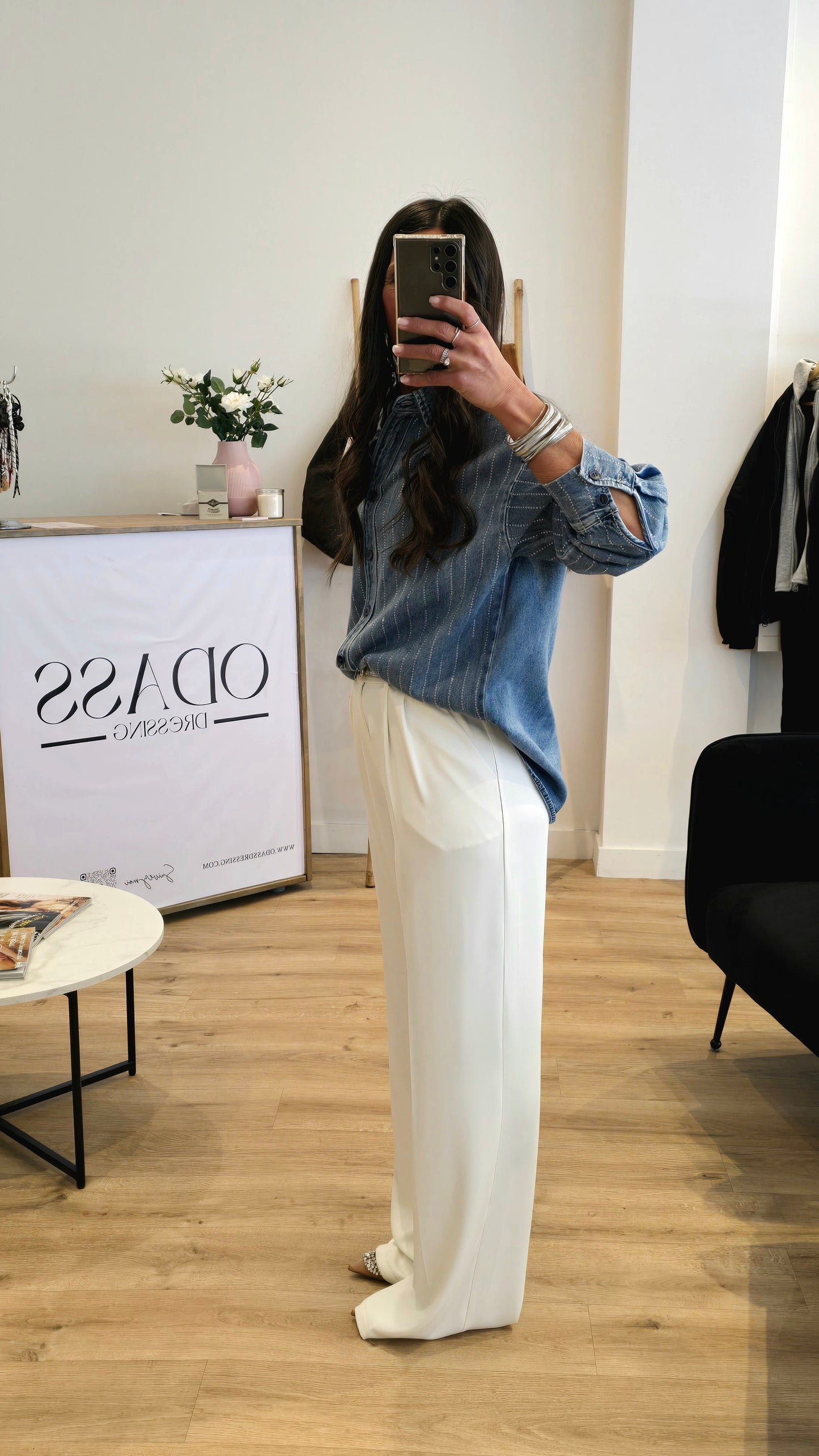 Chemise A Strass - L'Esprit Denim avec une Touche de Lumière