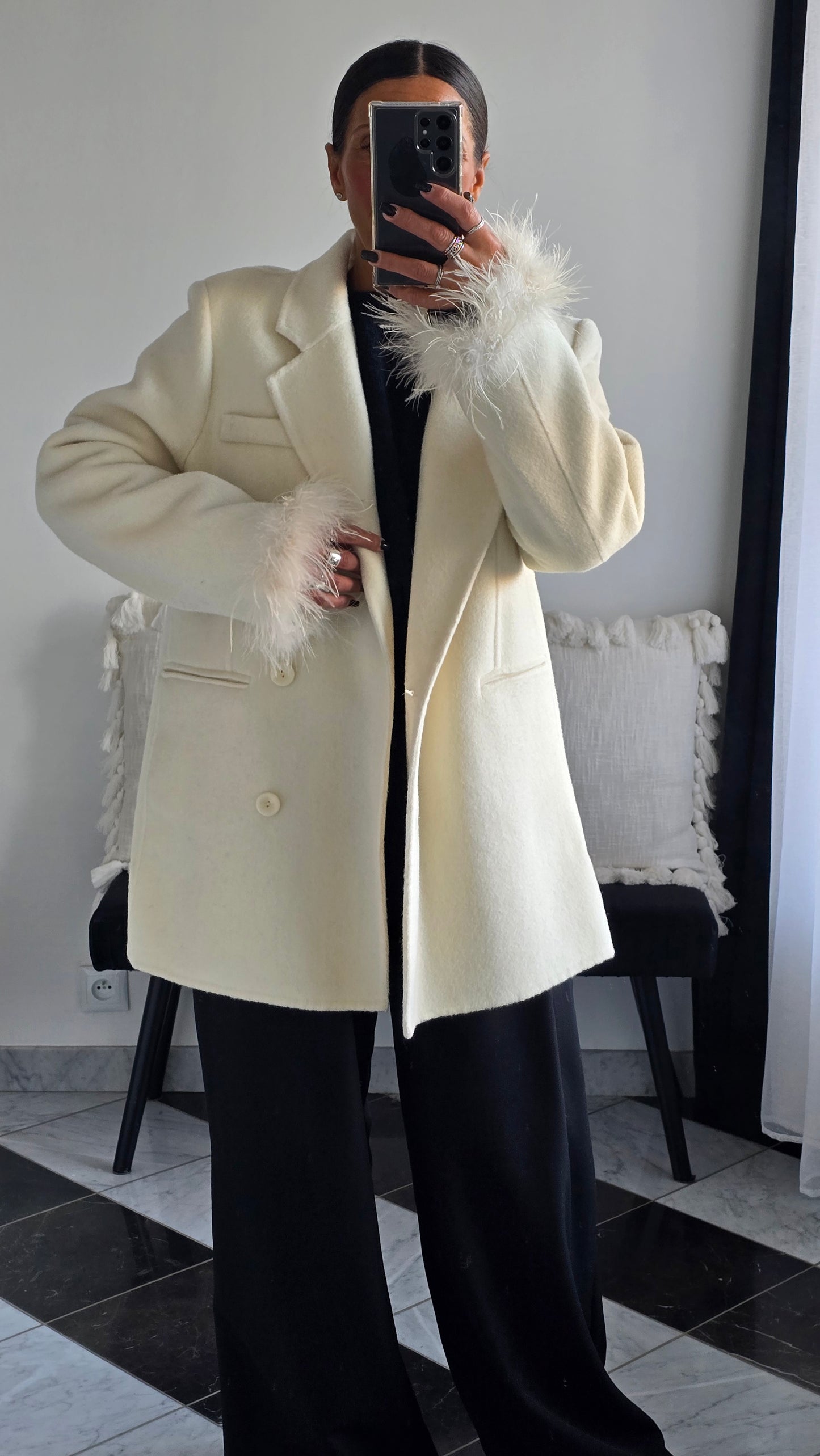Veste Alice Crème 100% Laine ⭐️PRENIUM⭐️