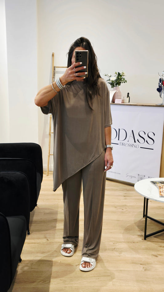 ENSEMBLE FLUIDE TAUPE – ULTRA CONFORT & STYLE MINIMAL