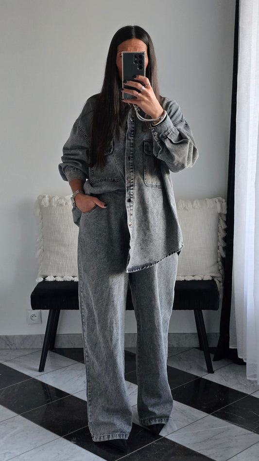 Ensemble en Jean Style Boyish