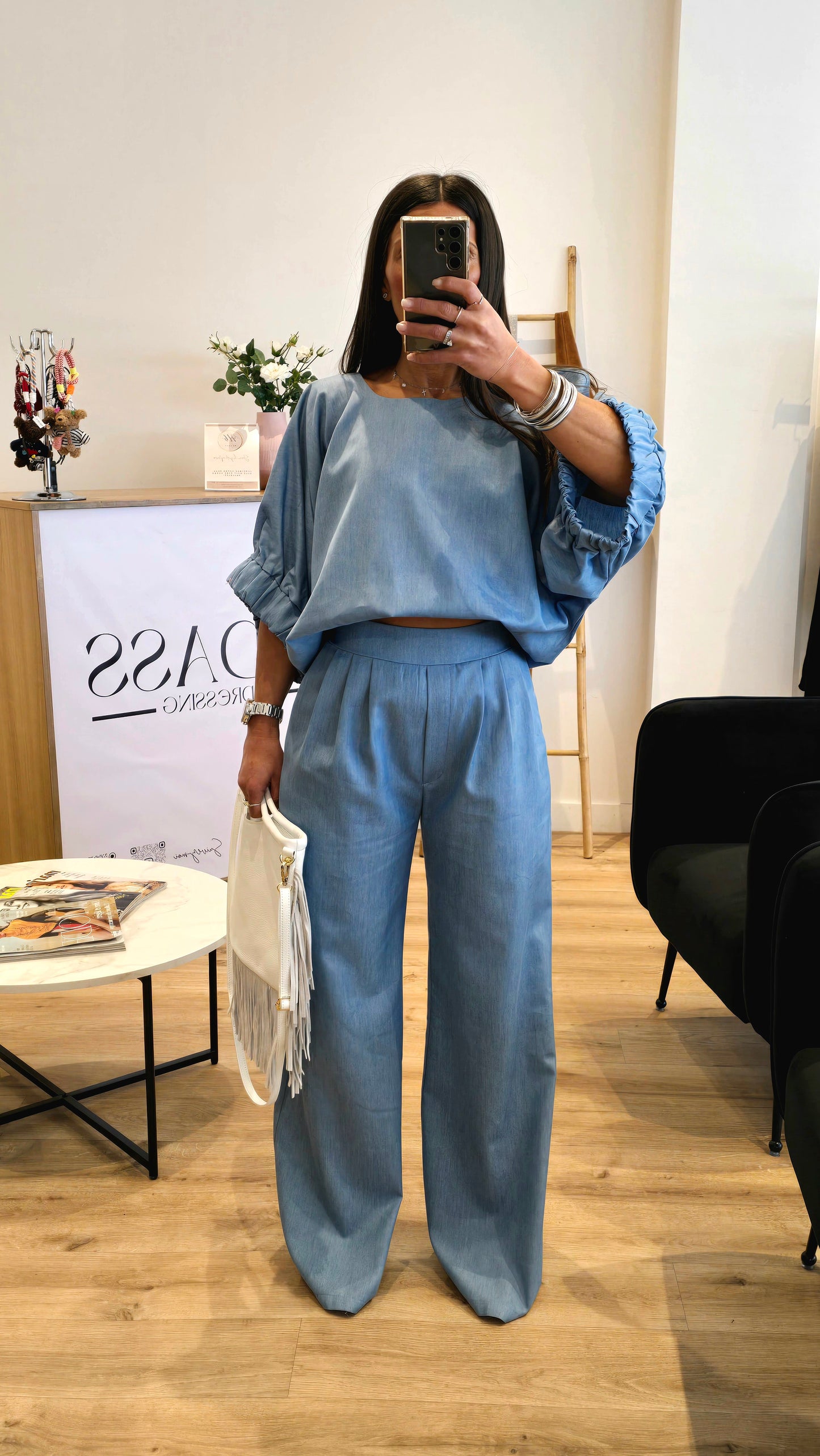 Tunique Bleu Effet Jean – Fabrication Française ⭐️ PRENIUM ⭐️