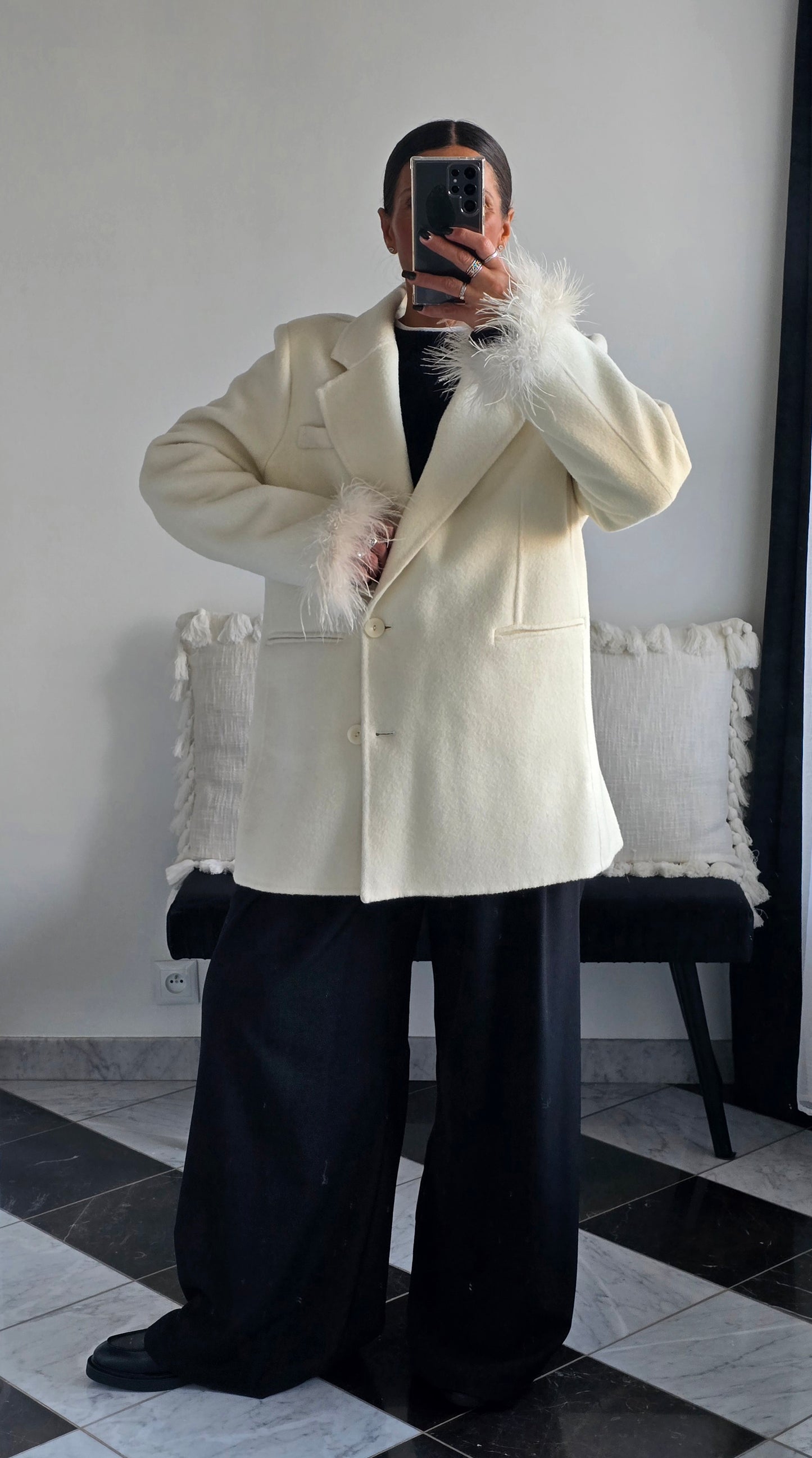 Veste Alice Crème 100% Laine ⭐️PRENIUM⭐️
