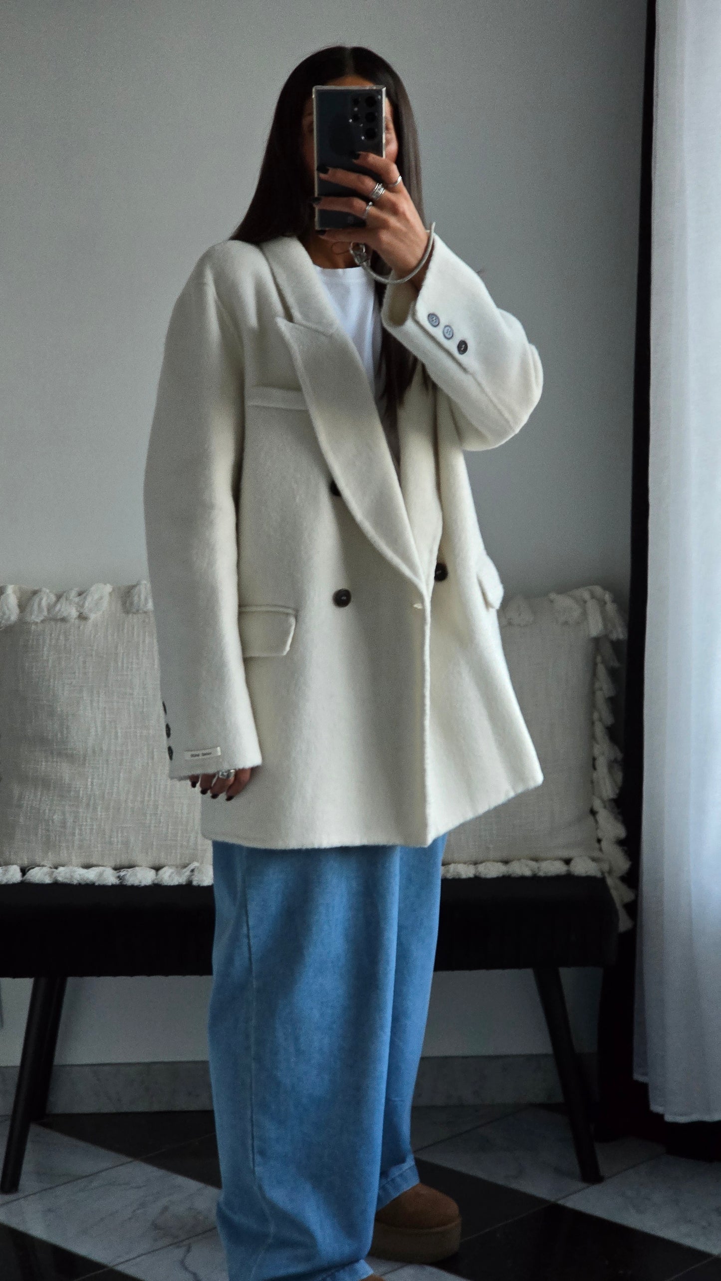 Veste Petra Blanc cassé 100% Laine ⭐️PRENIUM⭐️