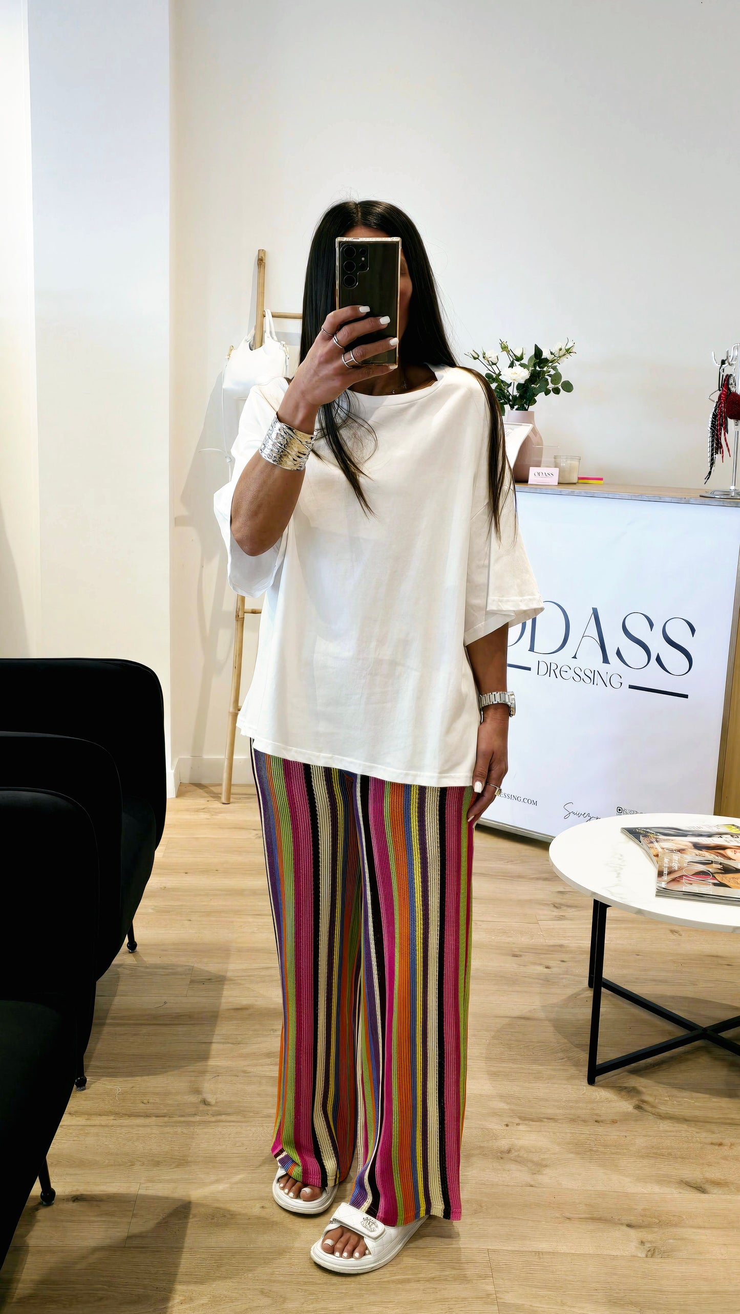 T-shirt Oversize 100% Coton – Blanc Épuré