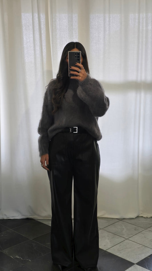 Pull Gris - 80% Kid Mohair