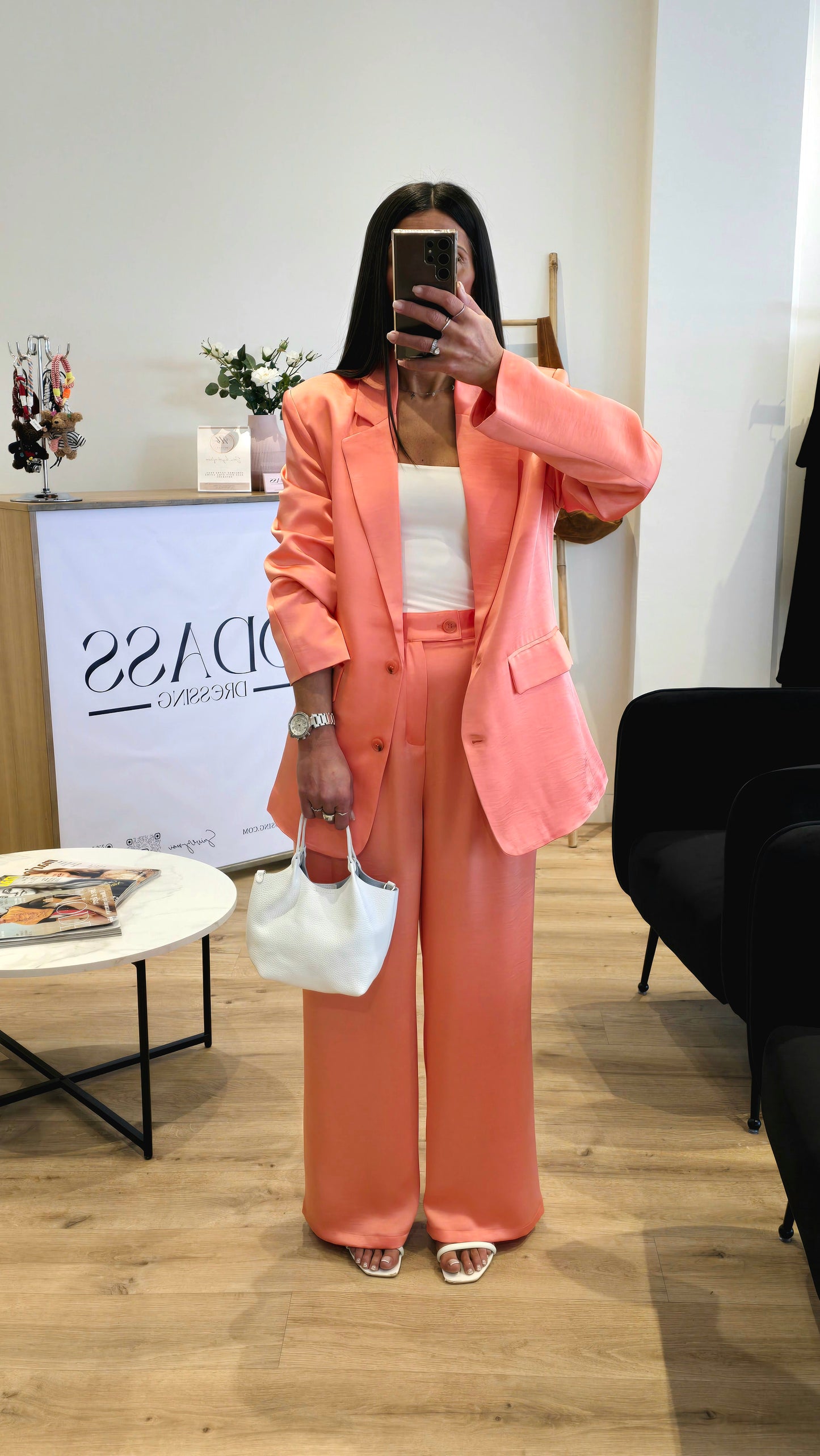 Veste Cintrée Élégante Melon – Structure Et Fémininité Assumée ⭐️ PRENIUM ⭐️
