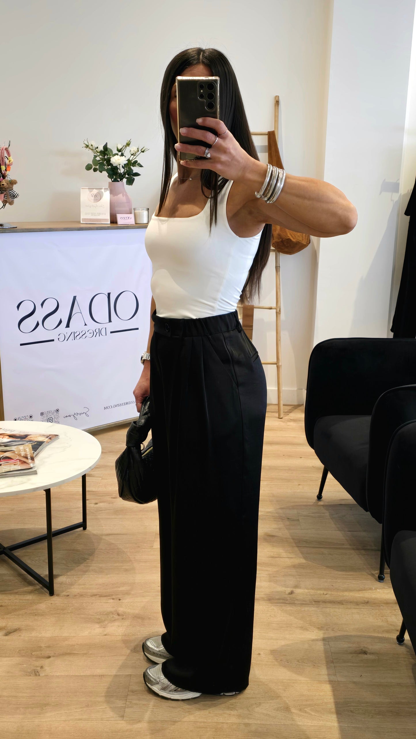 Pantalon Large Noir – L’Élégance Confortable ⭐️ PRENIUM ⭐️