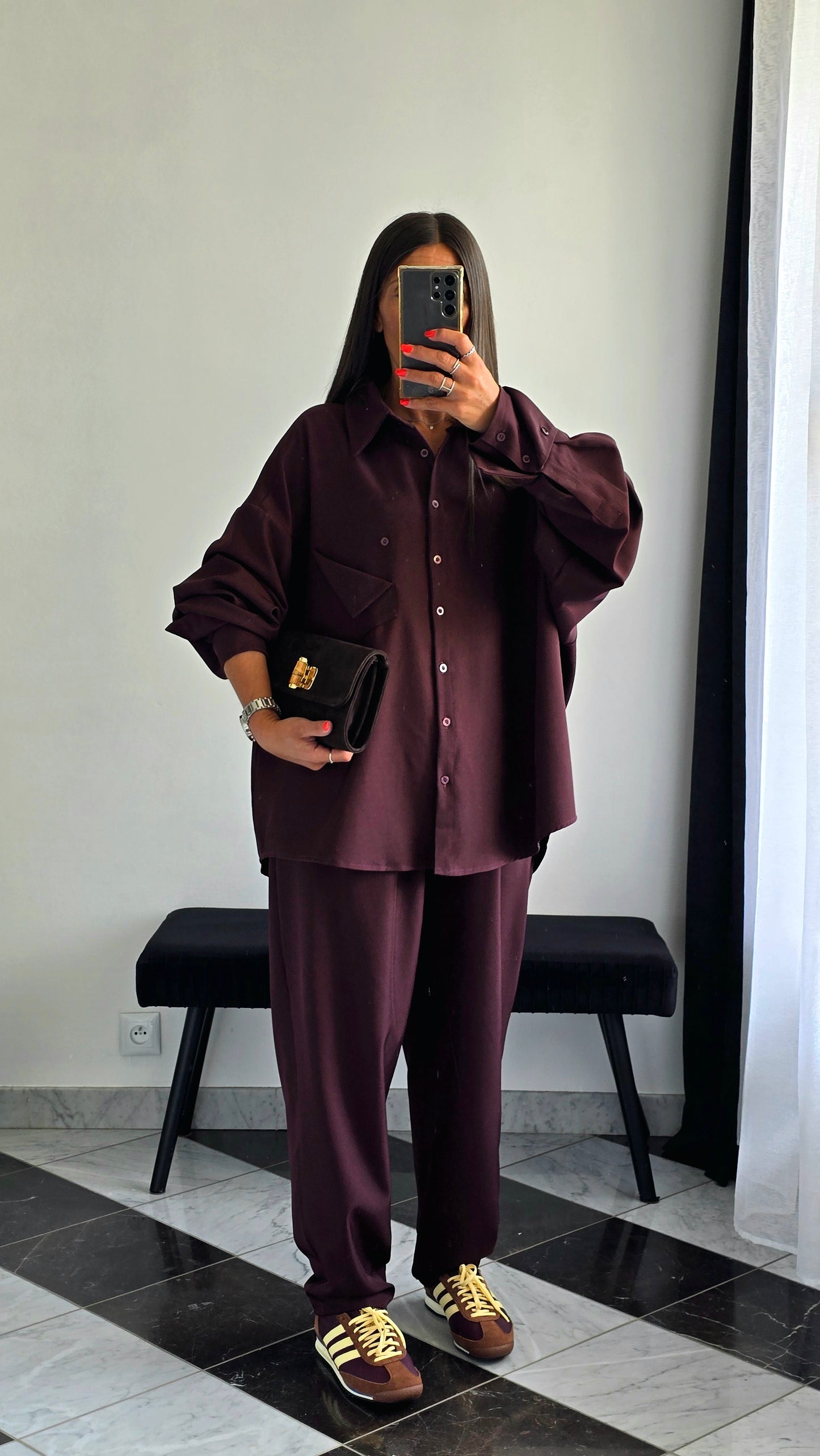 Chemise Oversize – Bordeaux