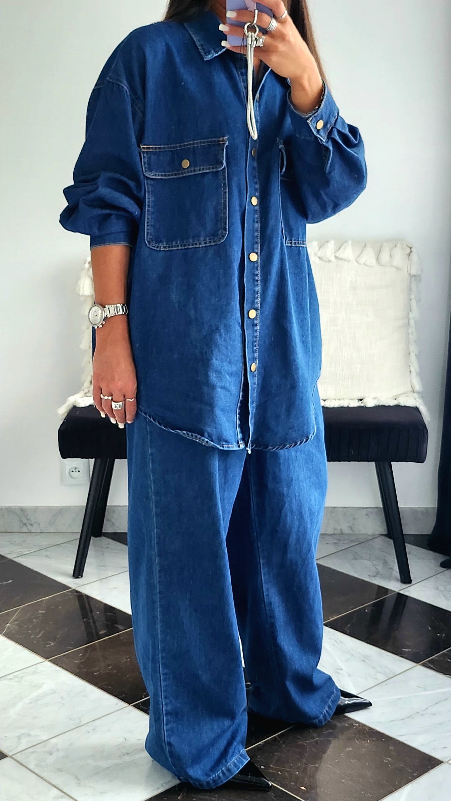 Ensemble Jean Victoria Bleu foncé