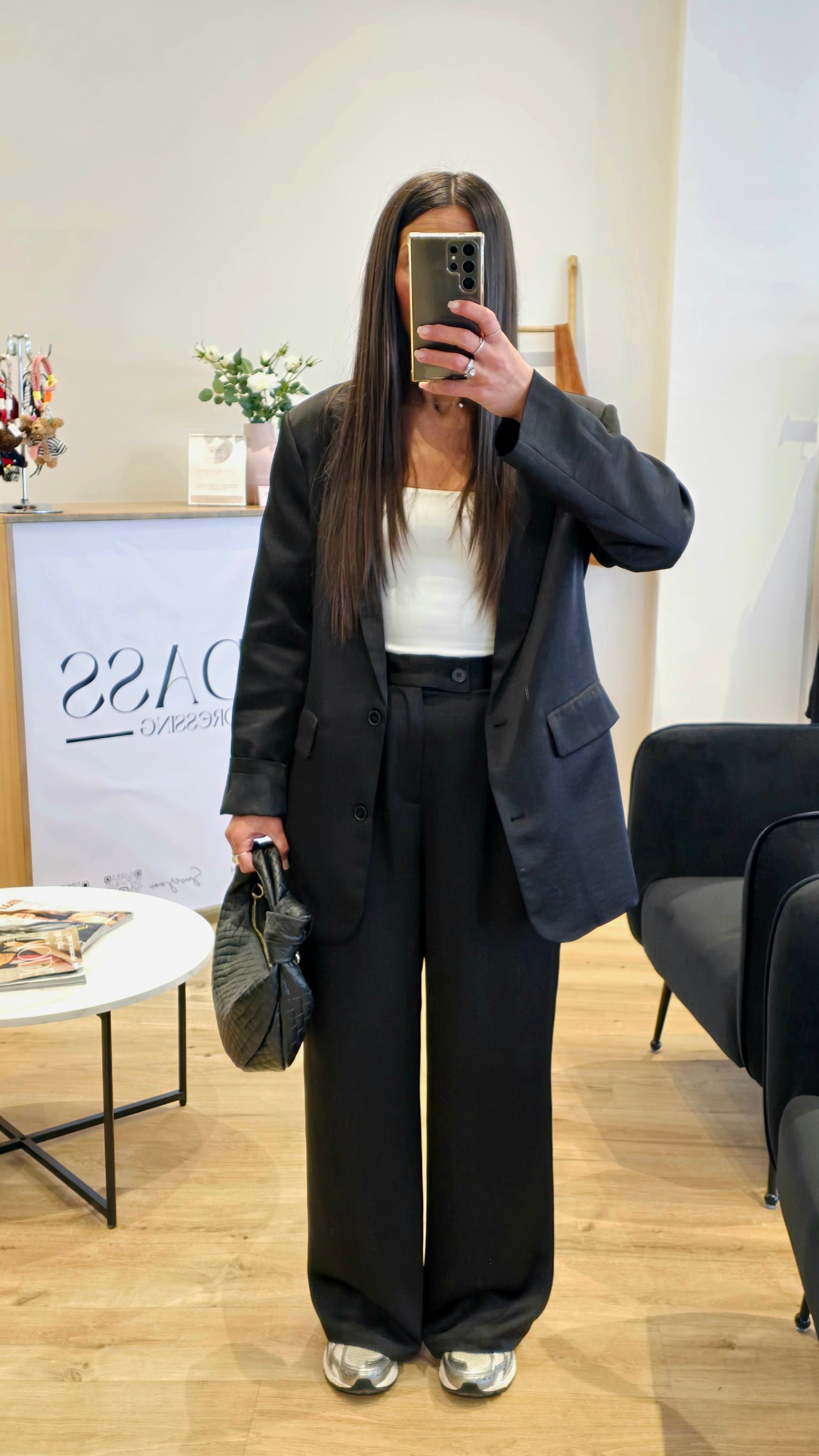 Veste Cintrée Élégante Noir – Structure & Féminité Assumées ⭐️ PRENIUM ⭐️
