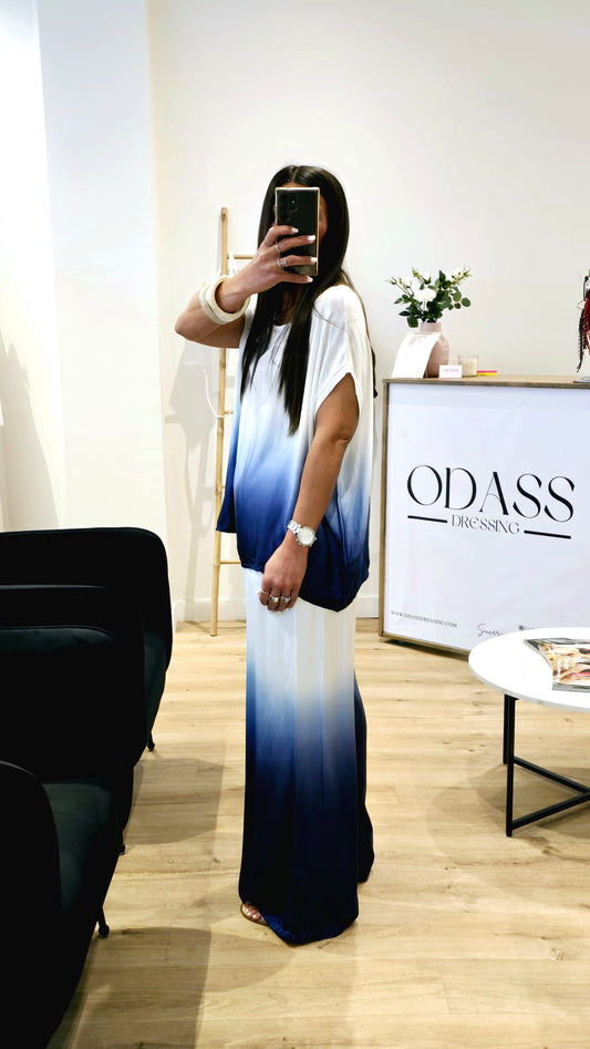 Top Dégradé Fluide – Viscose & Soie – Fabriqué en Italie