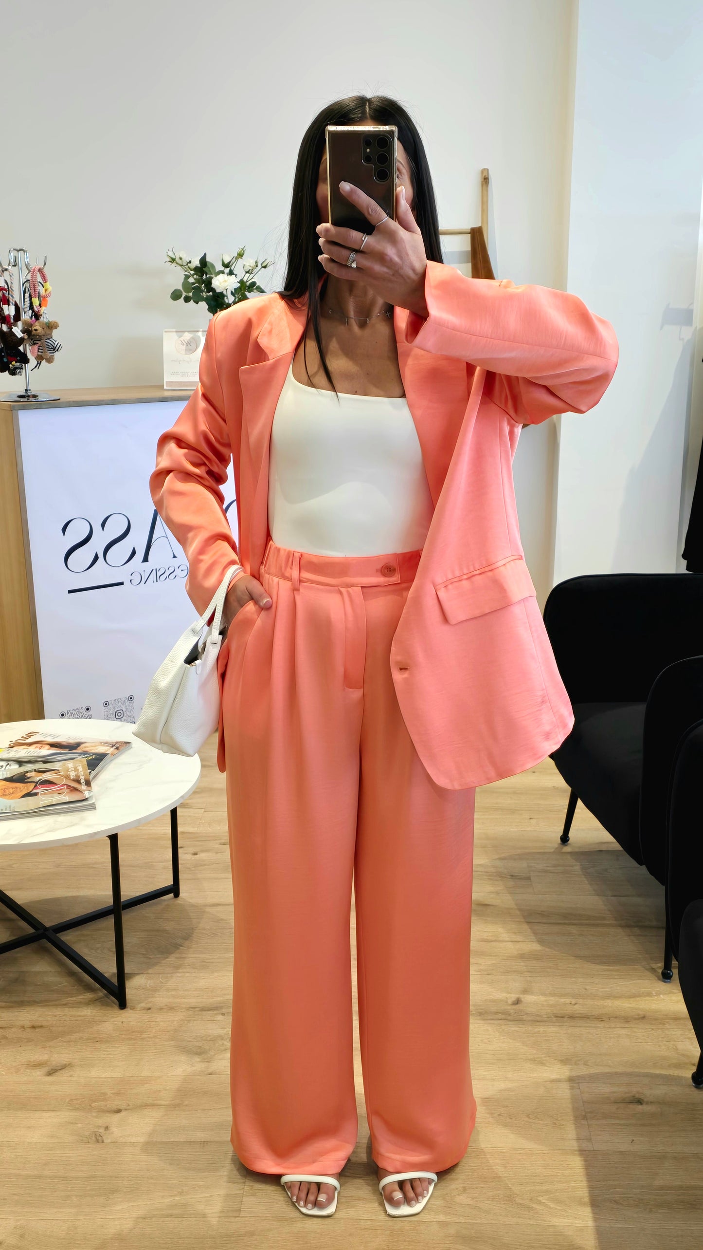 Veste Cintrée Élégante Melon – Structure Et Fémininité Assumée ⭐️ PRENIUM ⭐️