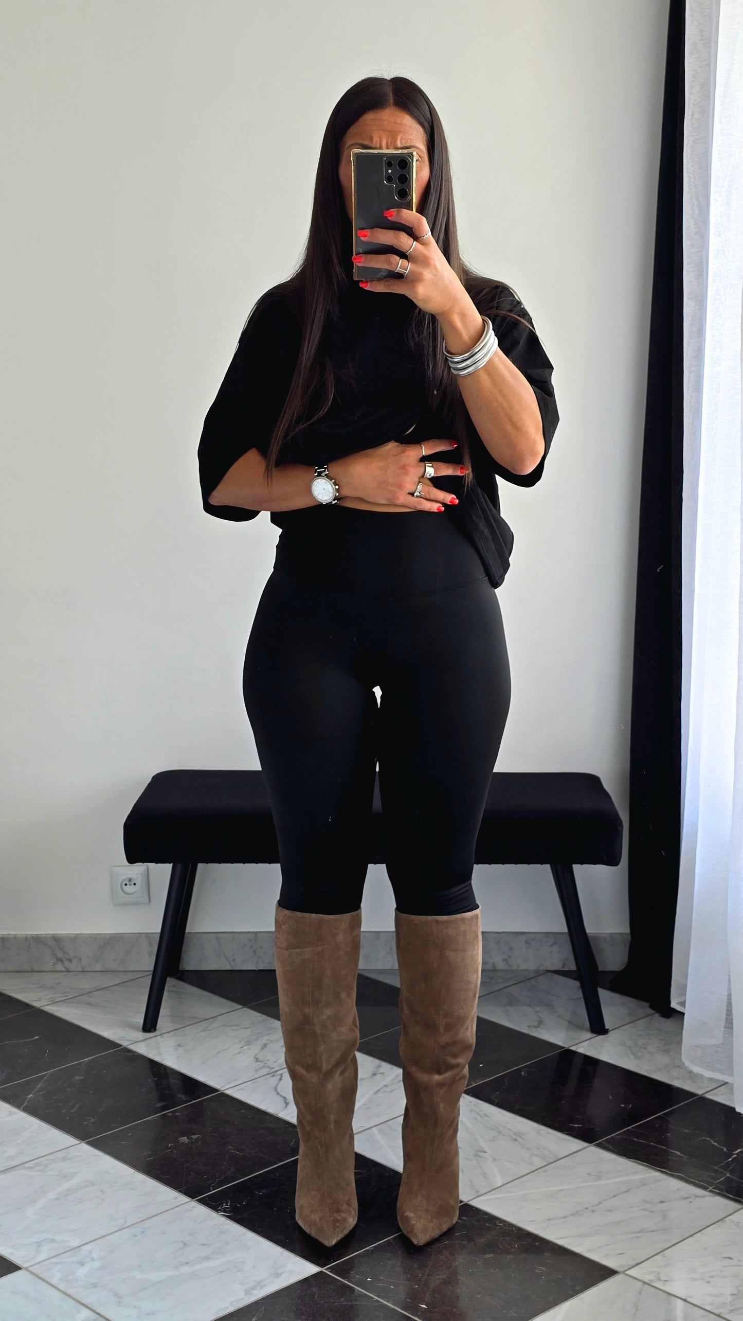 Legging Noir Taille Haute – Seconde Peau