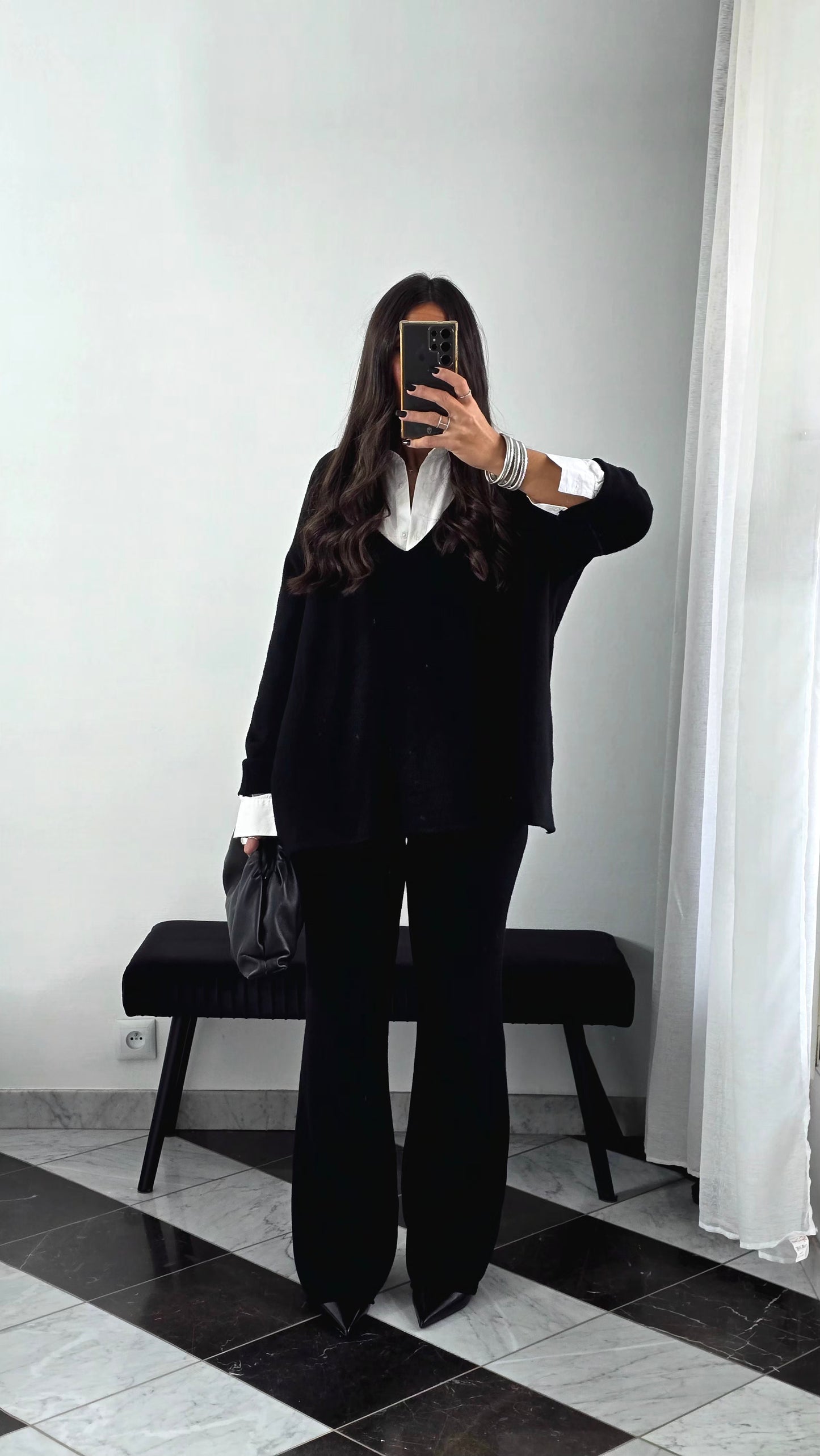 Ensemble Maille – Pull & Pantalon Noir