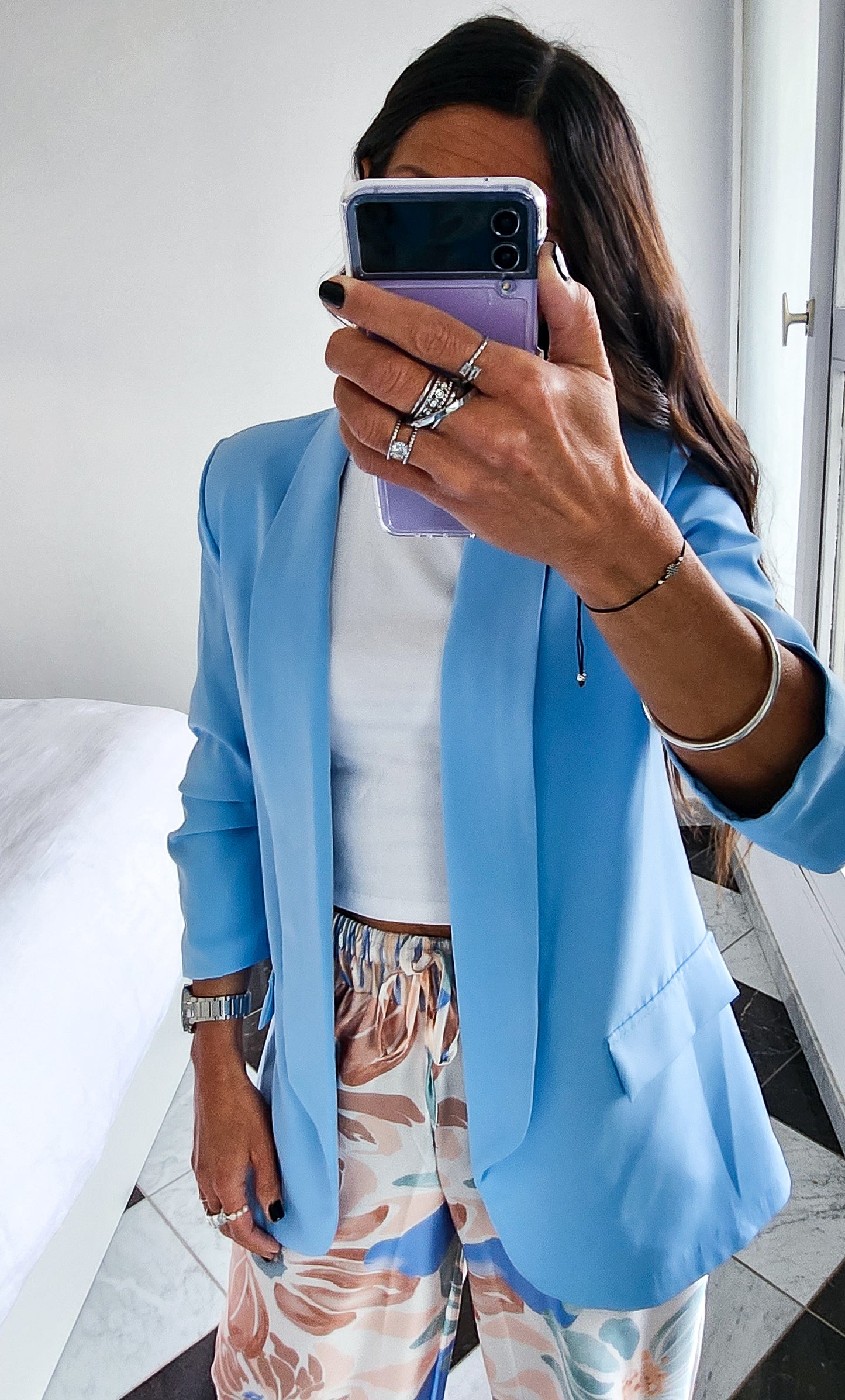 Veste Blazer Célia Bleu Ciel