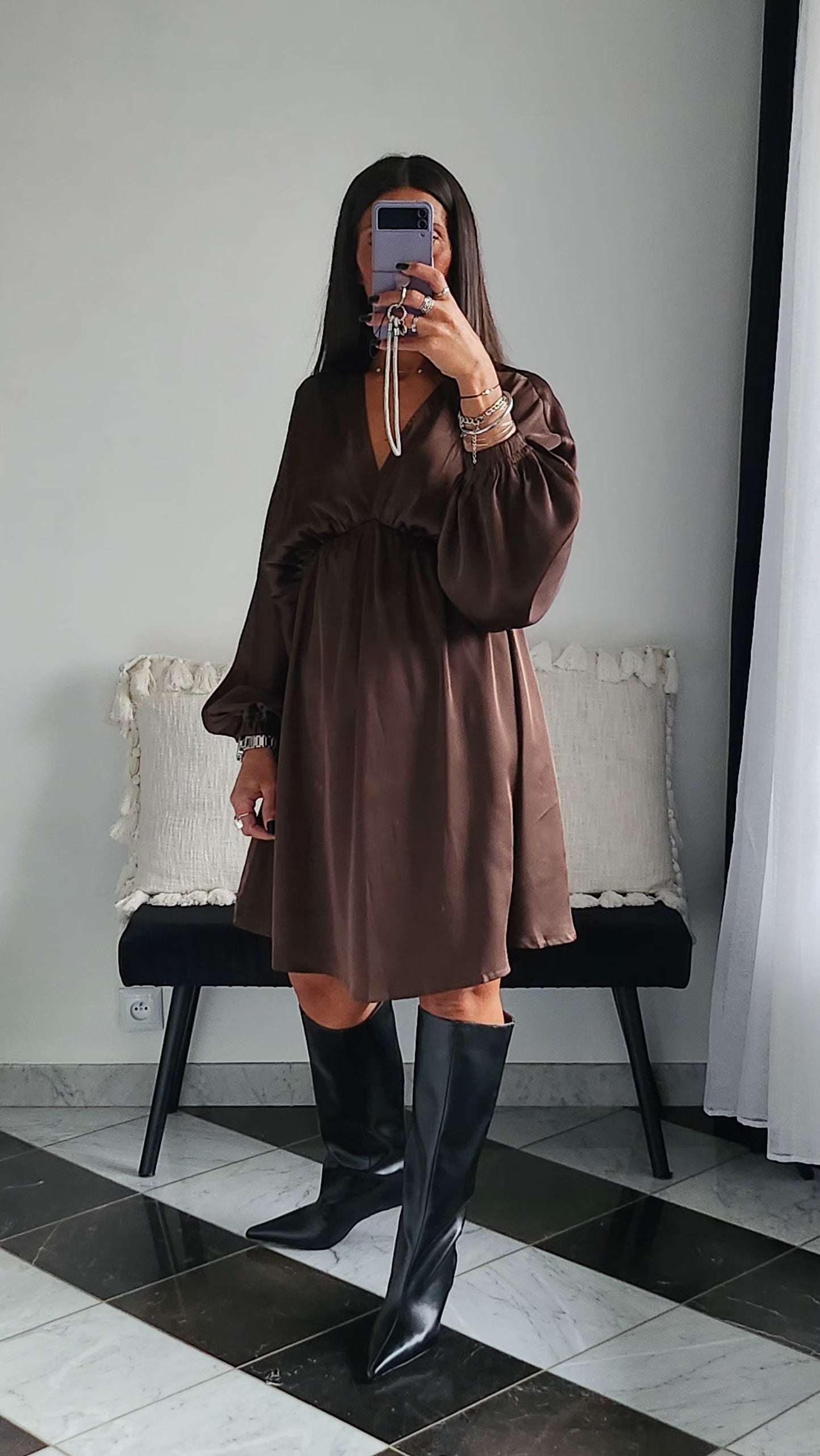 Robe Brenda Chocolat