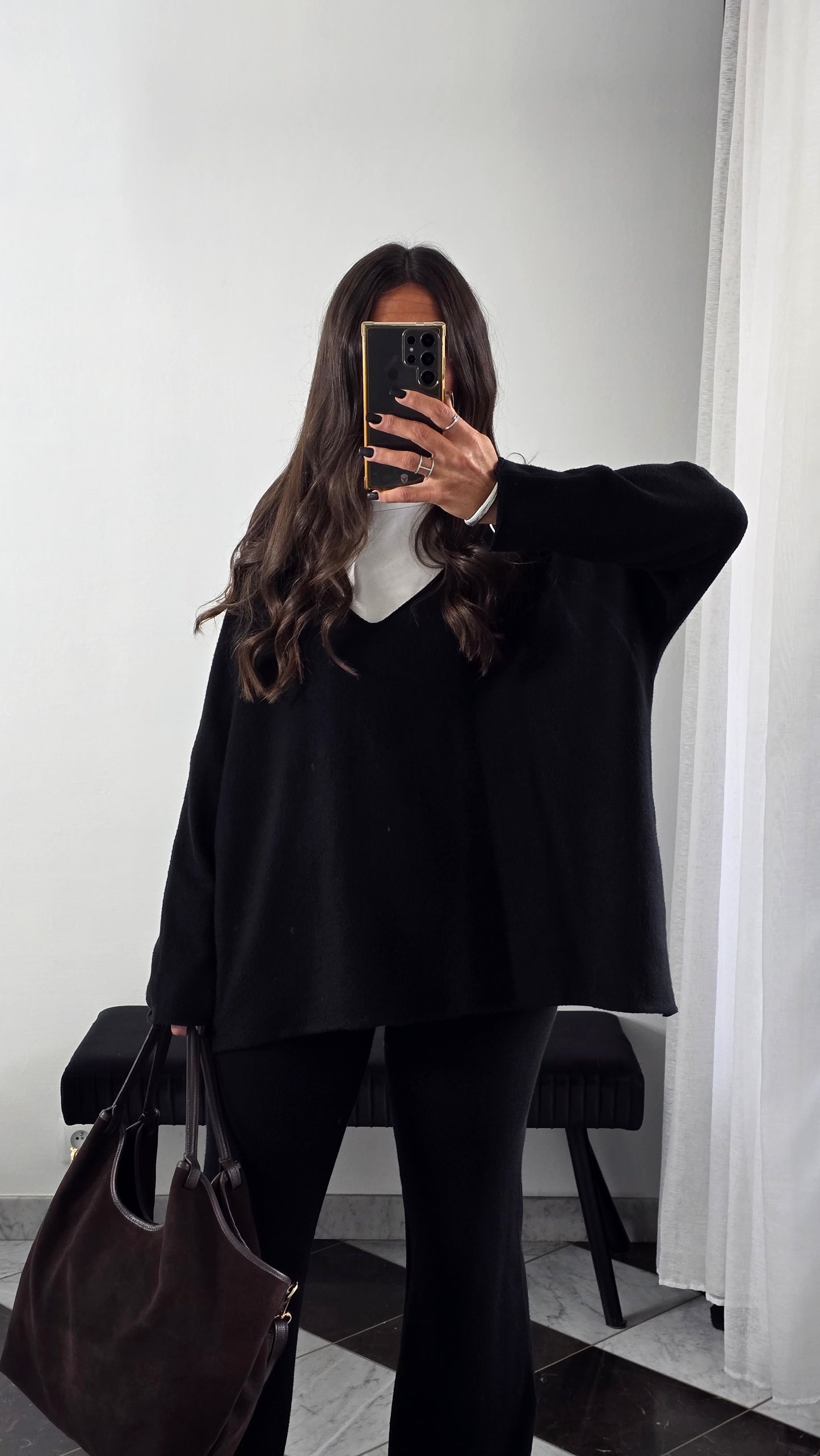 Ensemble Maille – Pull & Pantalon Noir