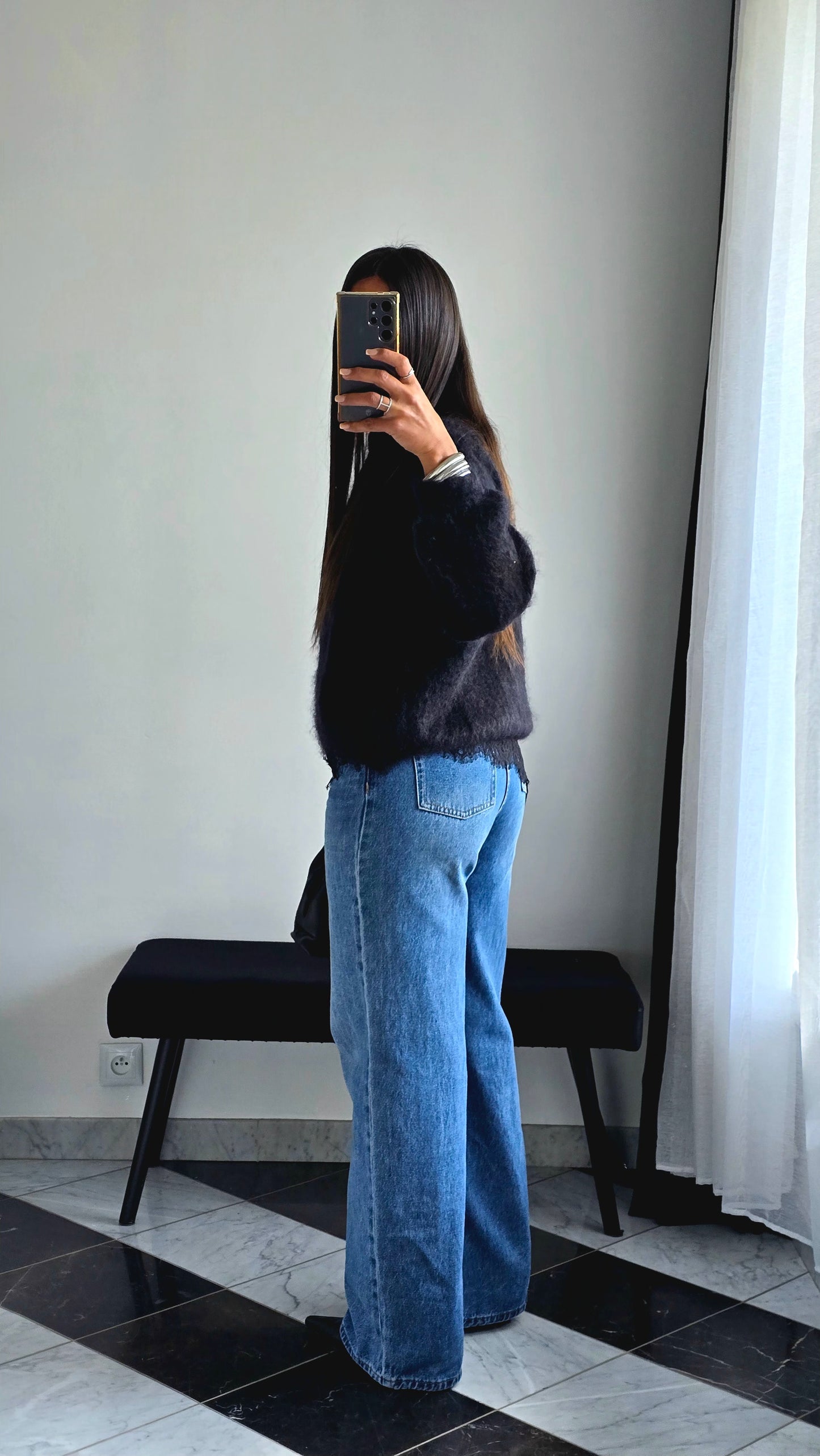 Jean Wide Leg taille Haute – Esprit Tailoring Décontracté