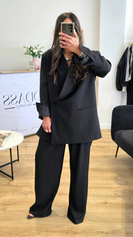 Blazer Croisé Noir