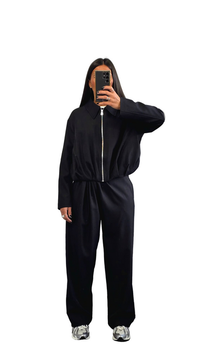 Veste Zippée Tailleur – Noir