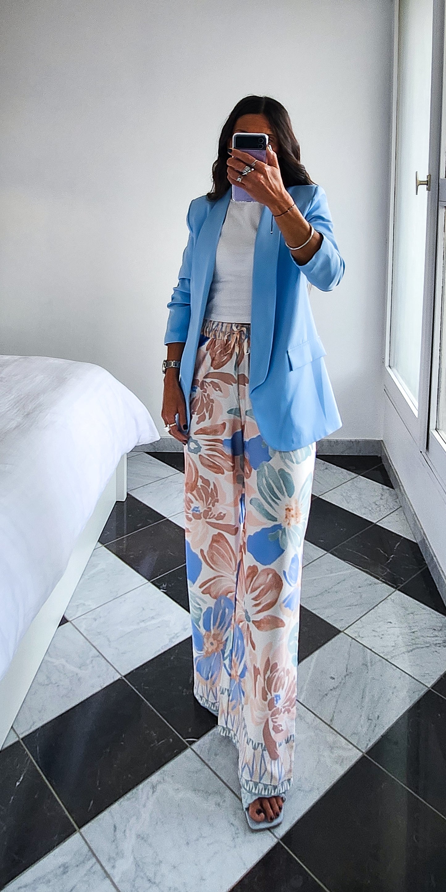 Veste Blazer Célia Bleu Ciel