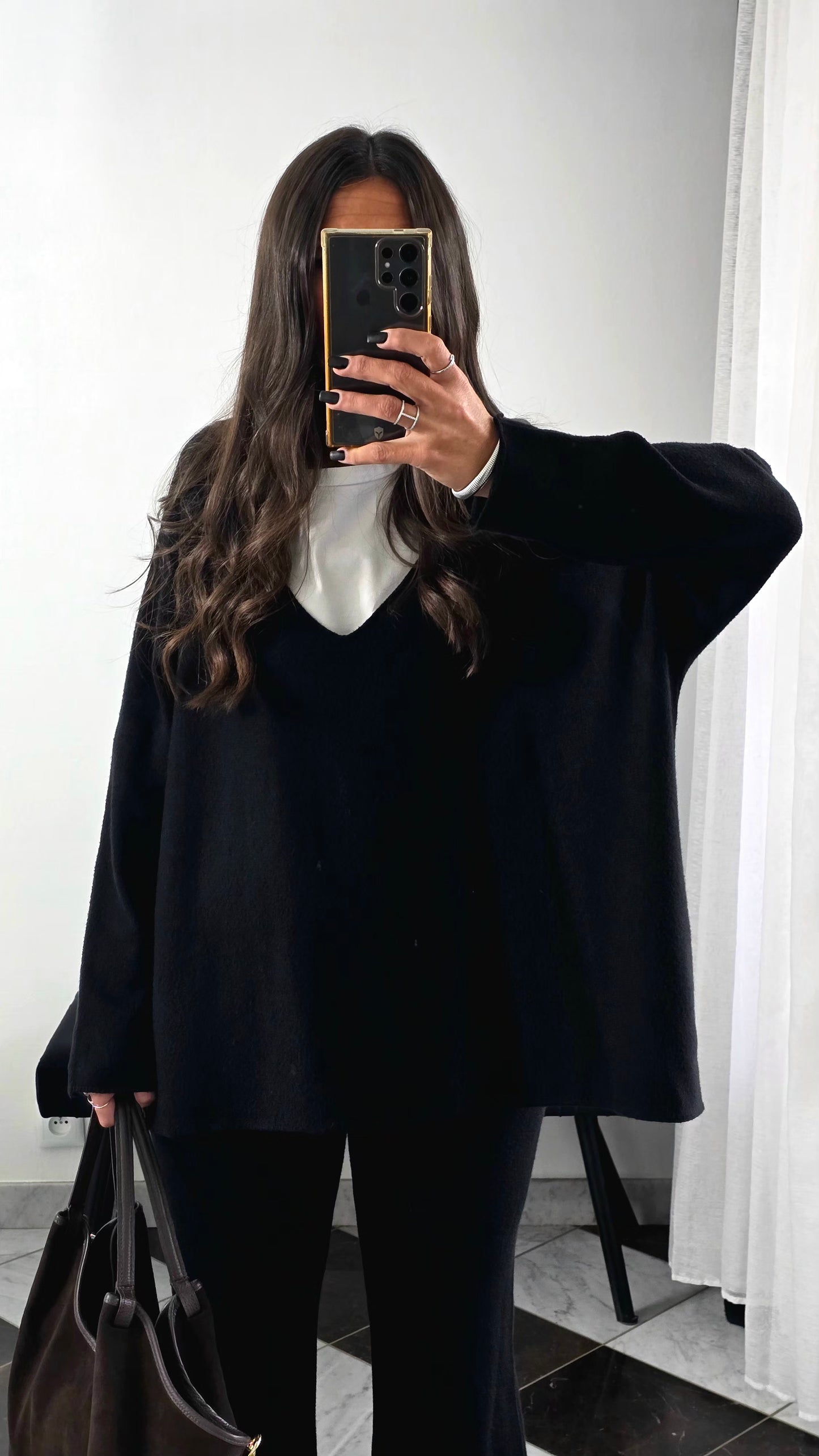 Ensemble Maille – Pull & Pantalon Noir