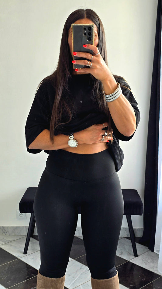 Legging Noir Taille Haute – Seconde Peau