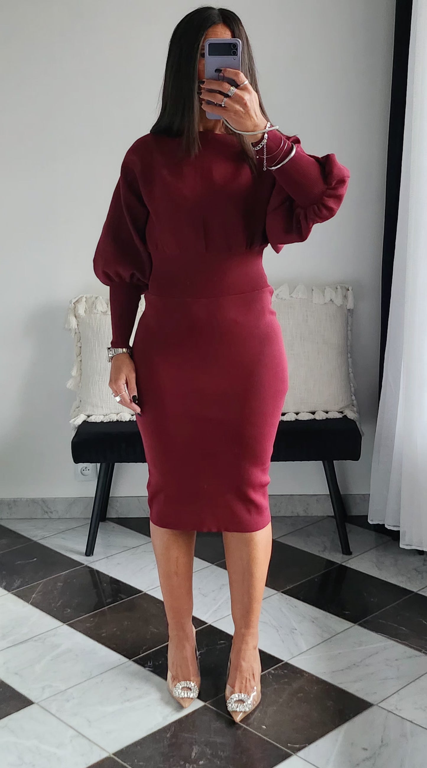 Robe Soléa Bordeaux