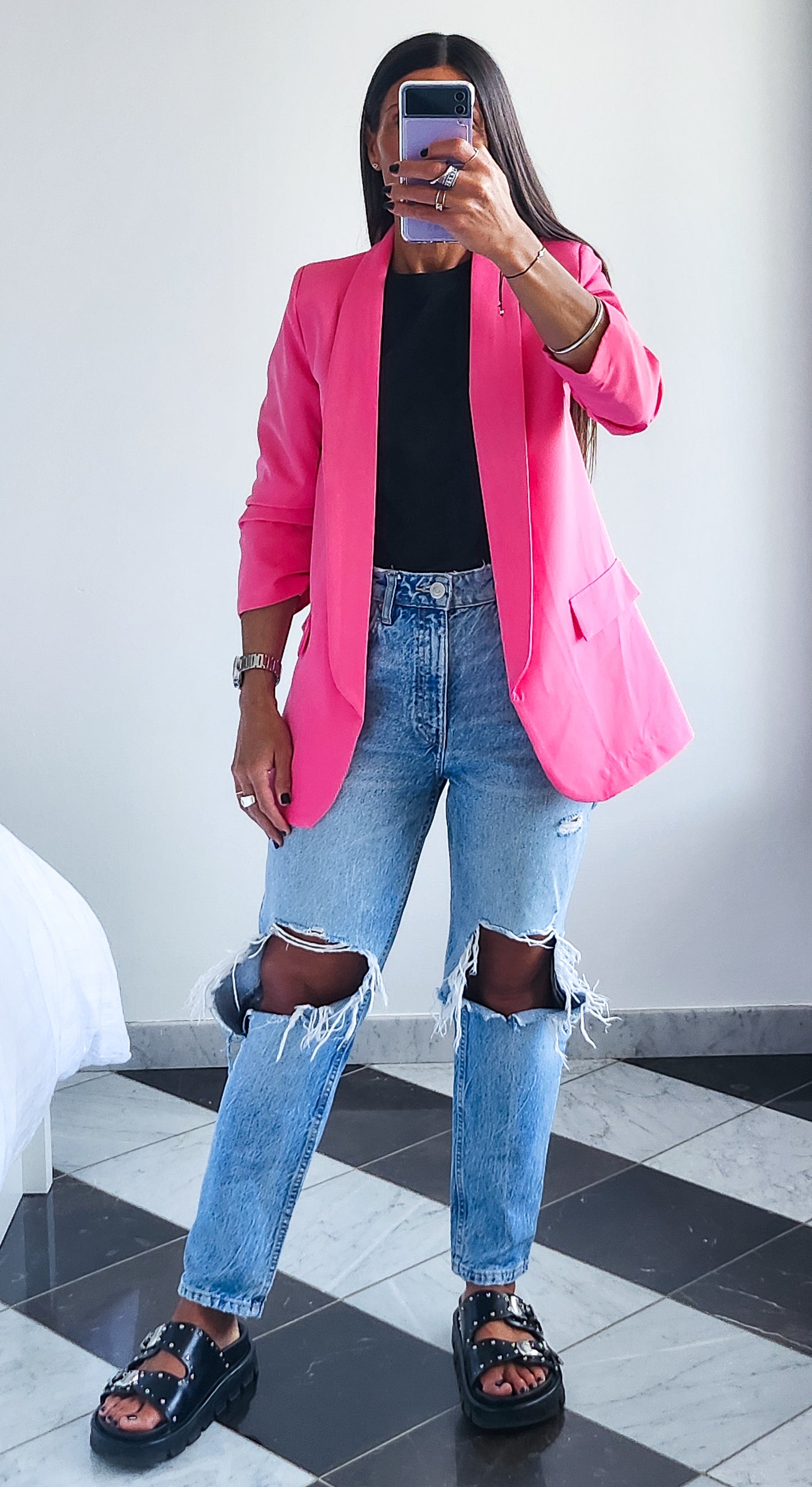 Veste Blazer Célia Rose Fushia