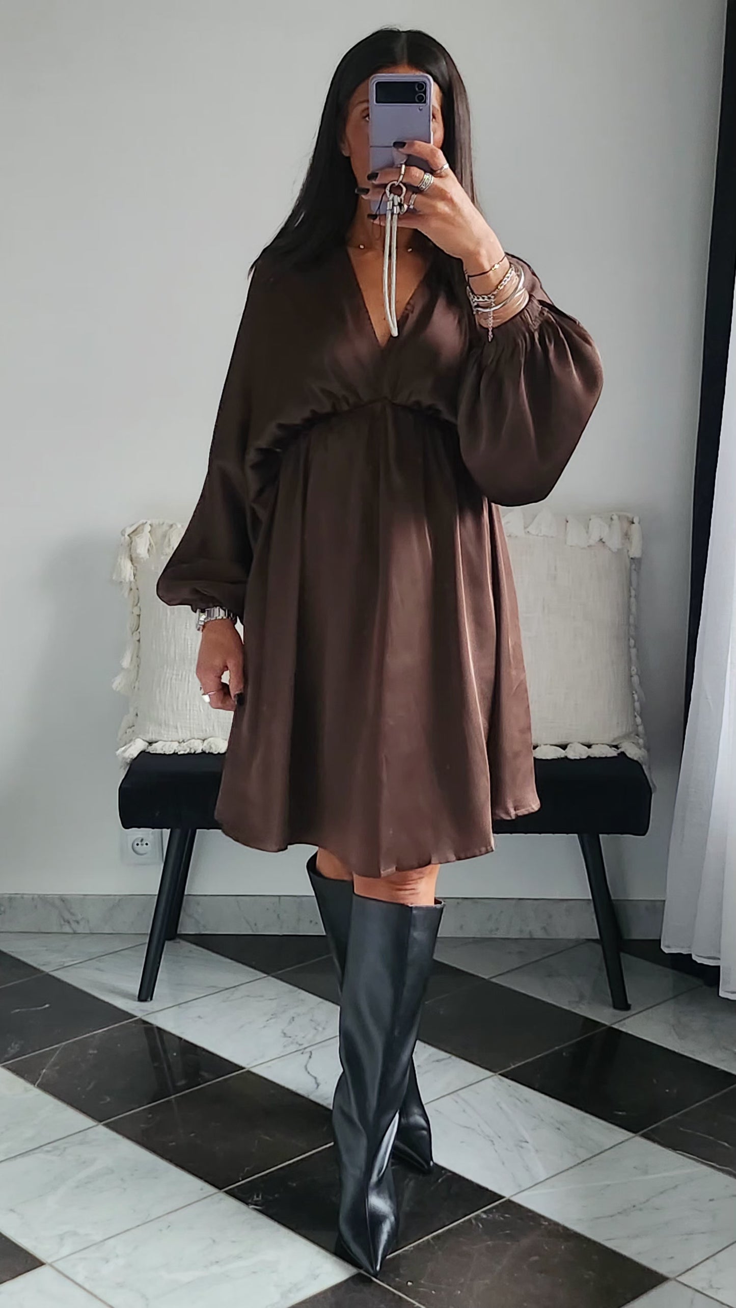 Robe Brenda Chocolat