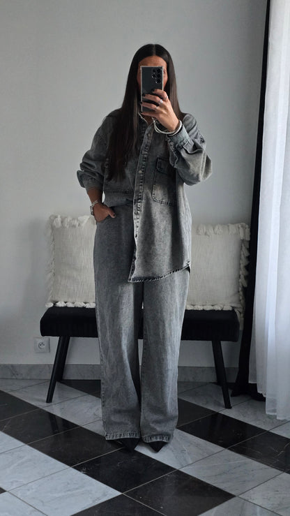 Ensemble en Jean Style Boyish