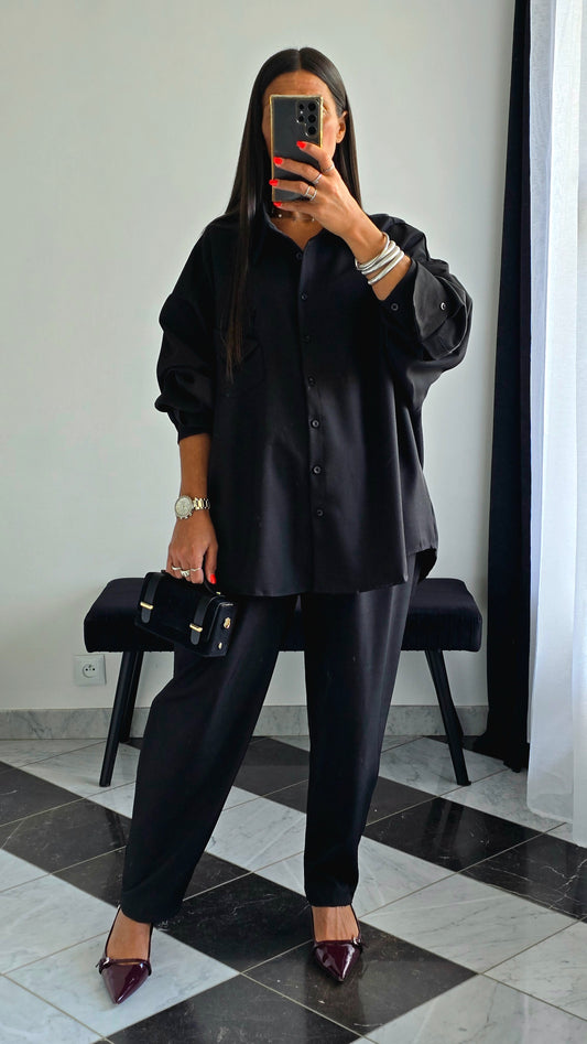Chemise Oversize – Noir