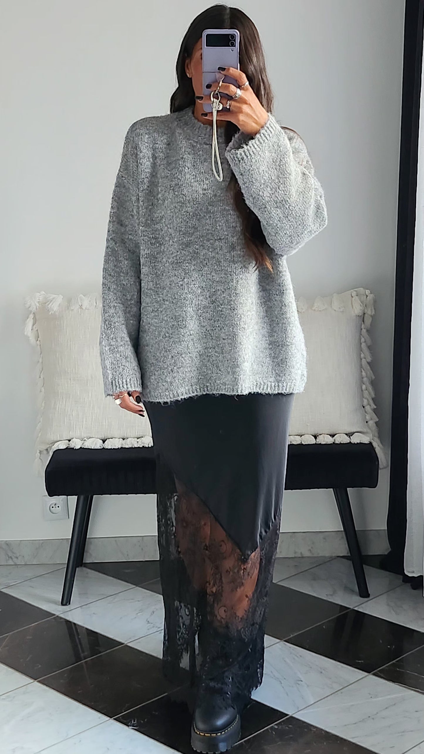 Pull Léna Gris