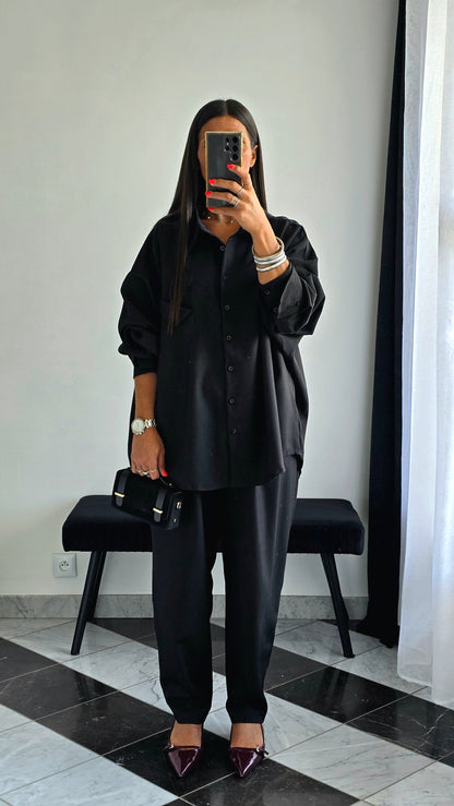 Chemise Oversize – Noir